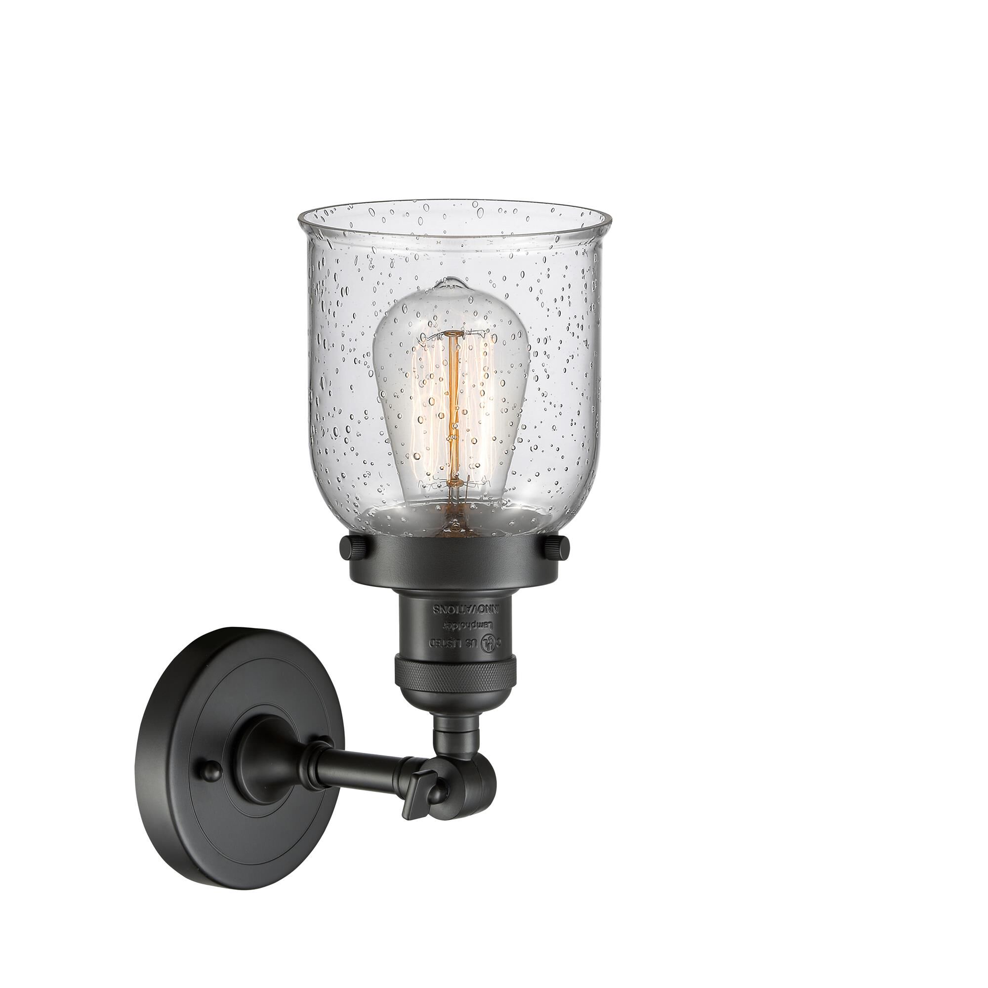 Shown in Oil Rubbed Bronze finish and Seedy glass