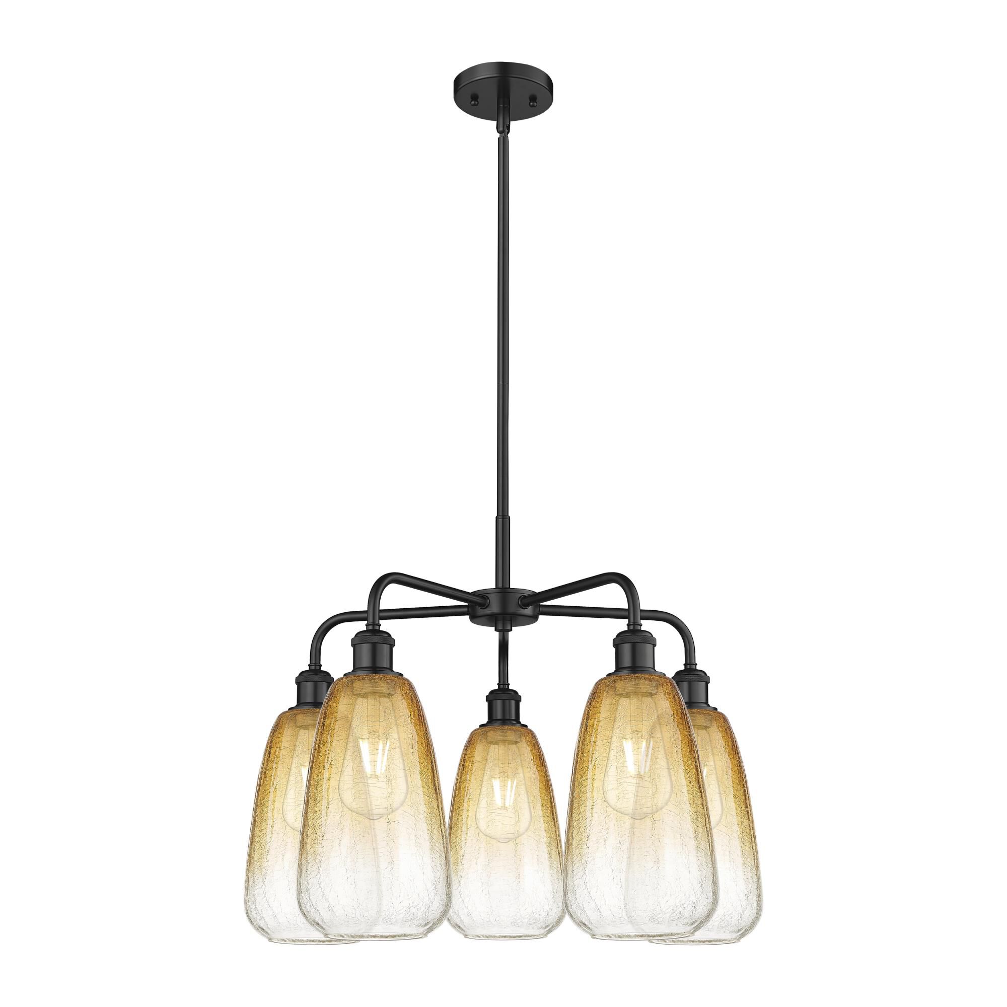 Shown in Matte Black finish and Amber glass