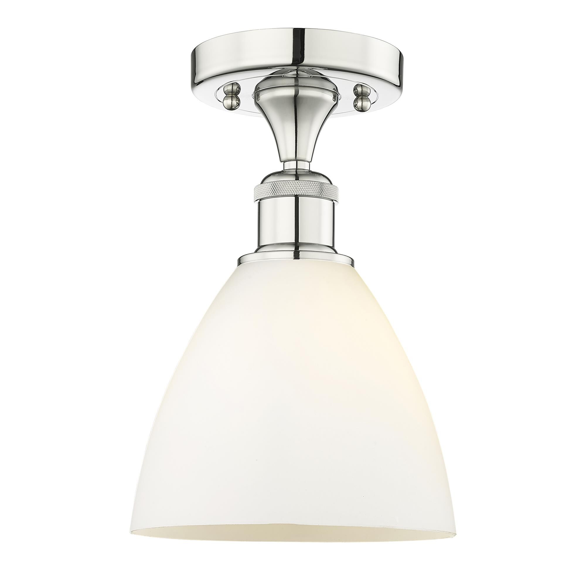 Bruno Marashlian Bristol Glass 7 Inch 1 Light Semi Flush Mount by Innovations Lighting
