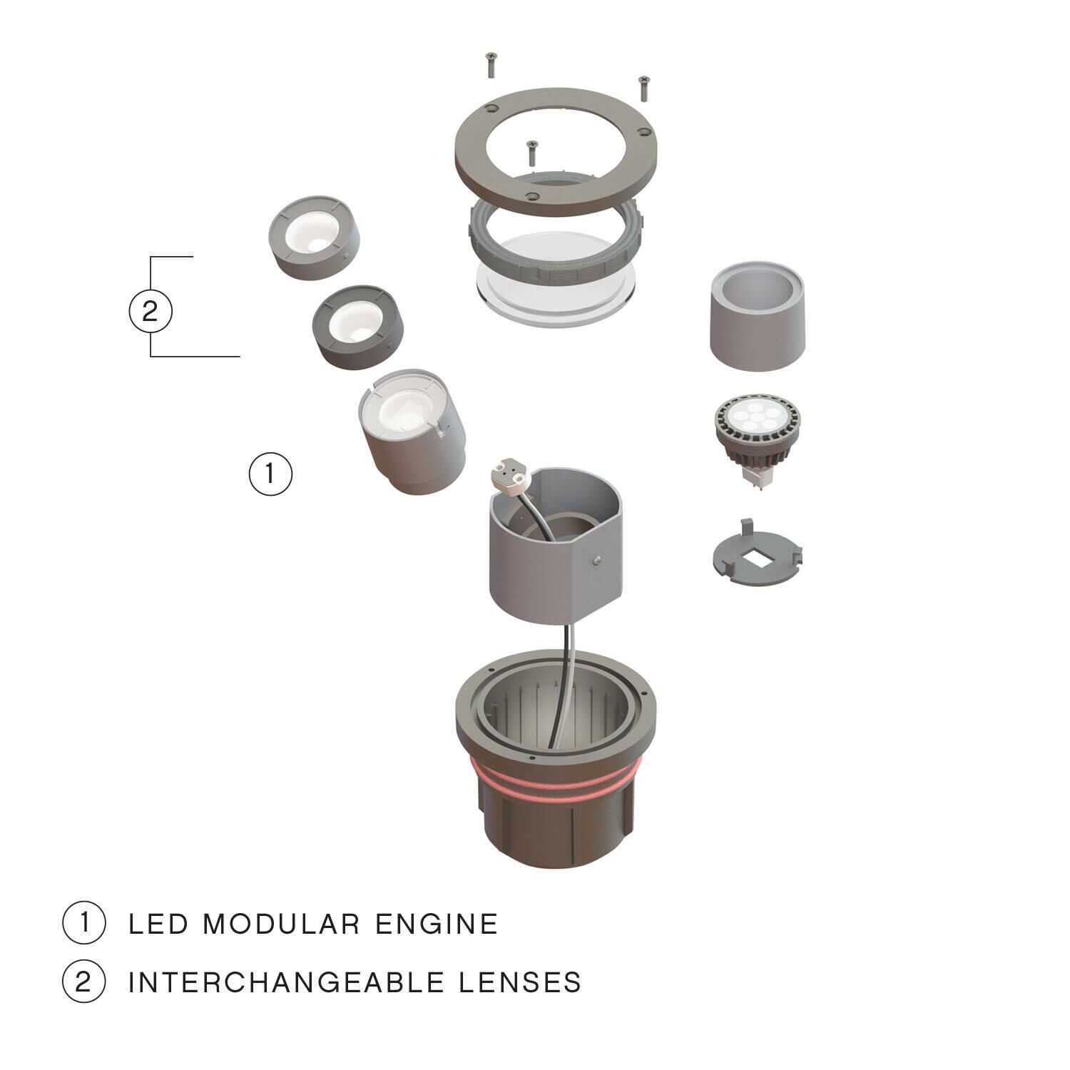 Shown in Matte Bronze finish and Clear Lens glass