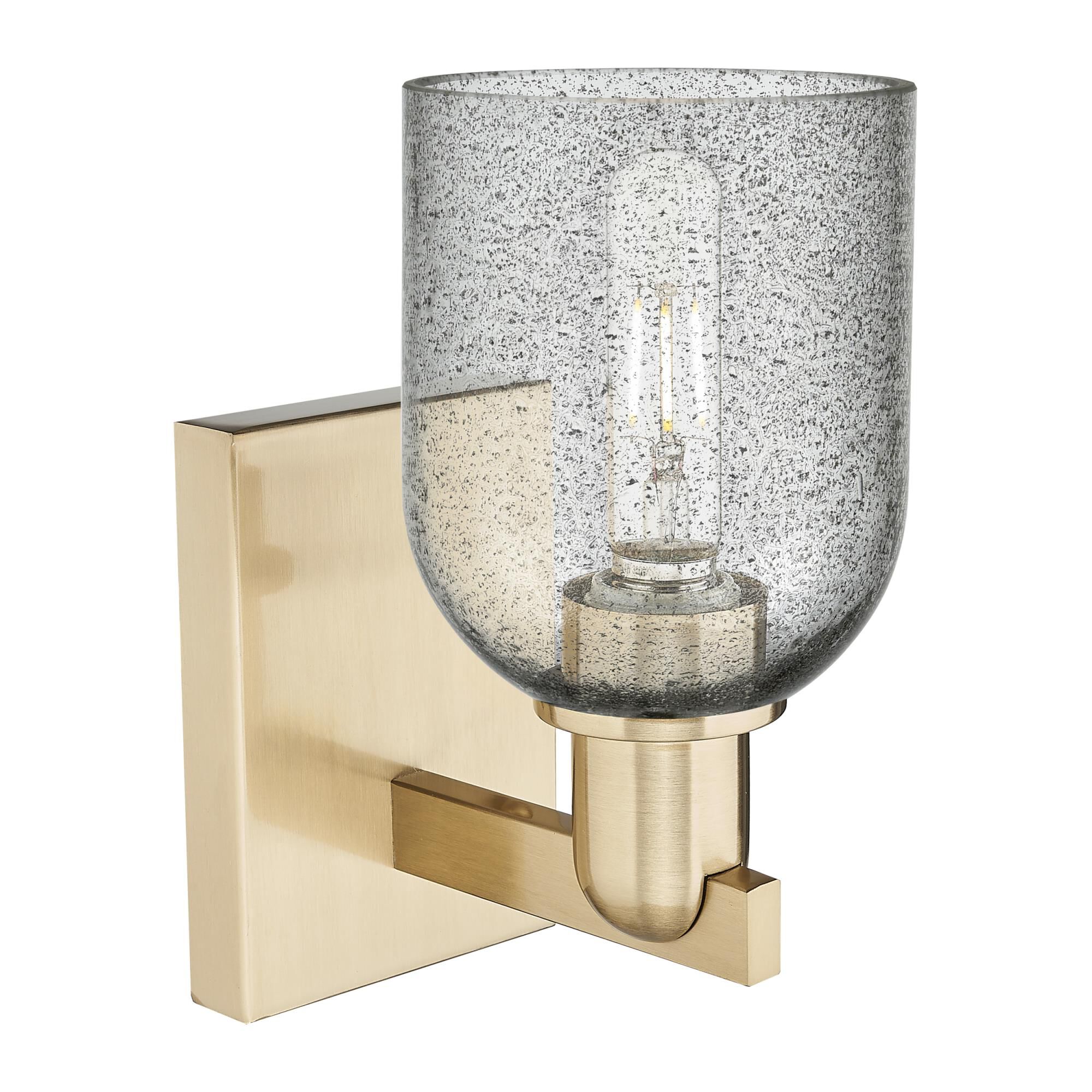 Shown in Champagne Bronze finish and Charcoal glass