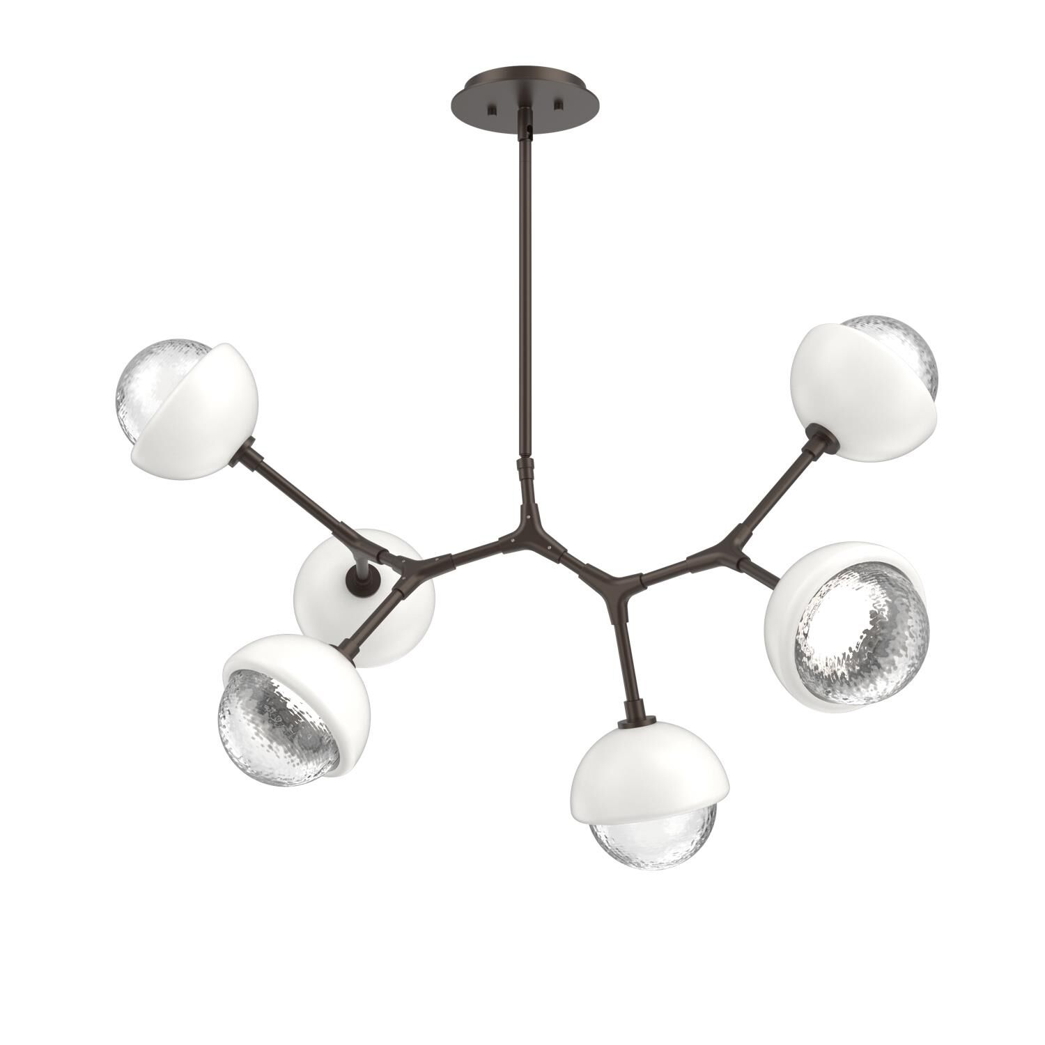 Levi Wilson Cabochon 31 Inch Linear Suspension Light by Hammerton Studio
