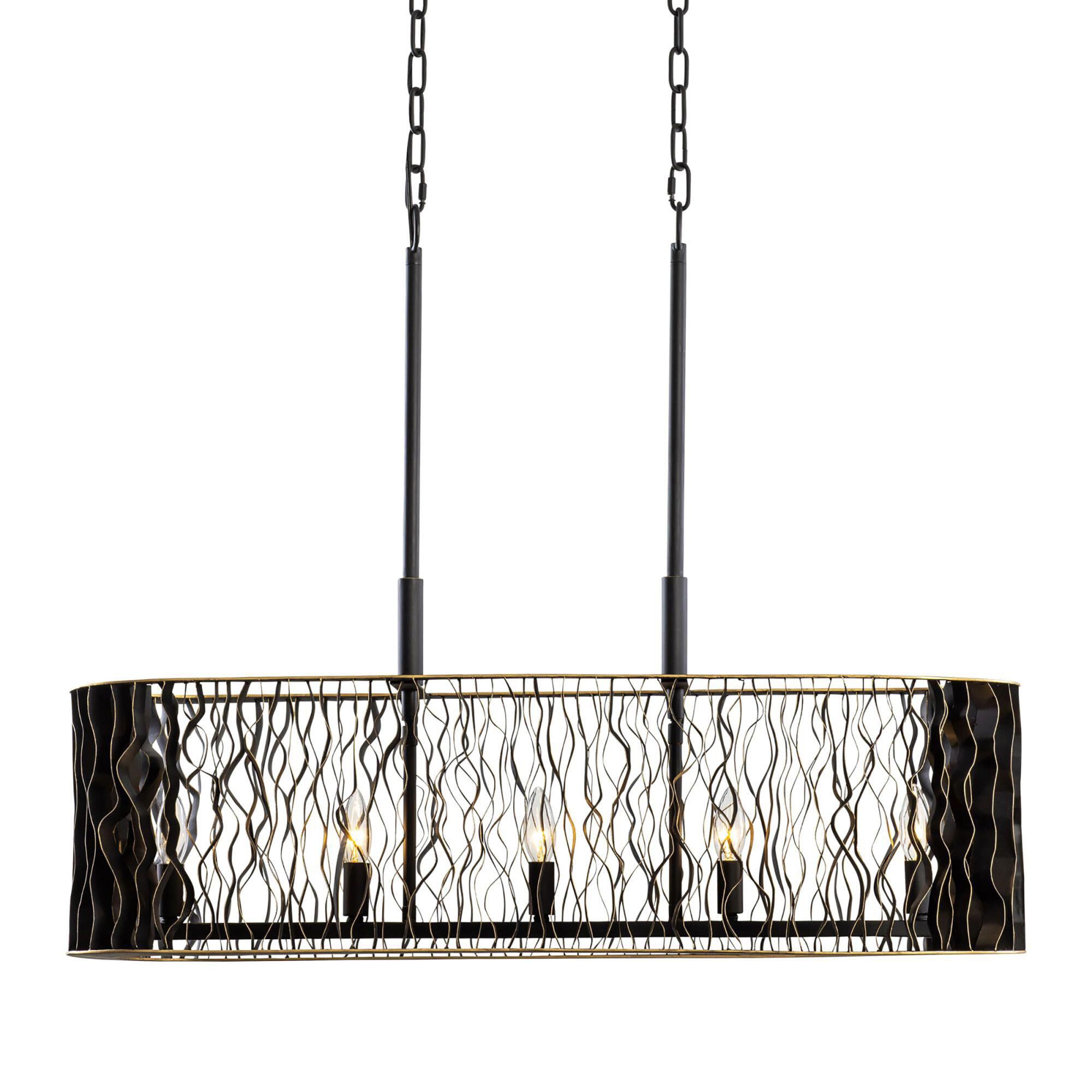 Estela 36 Inch 5 Light Linear Suspension Light by Varaluz
