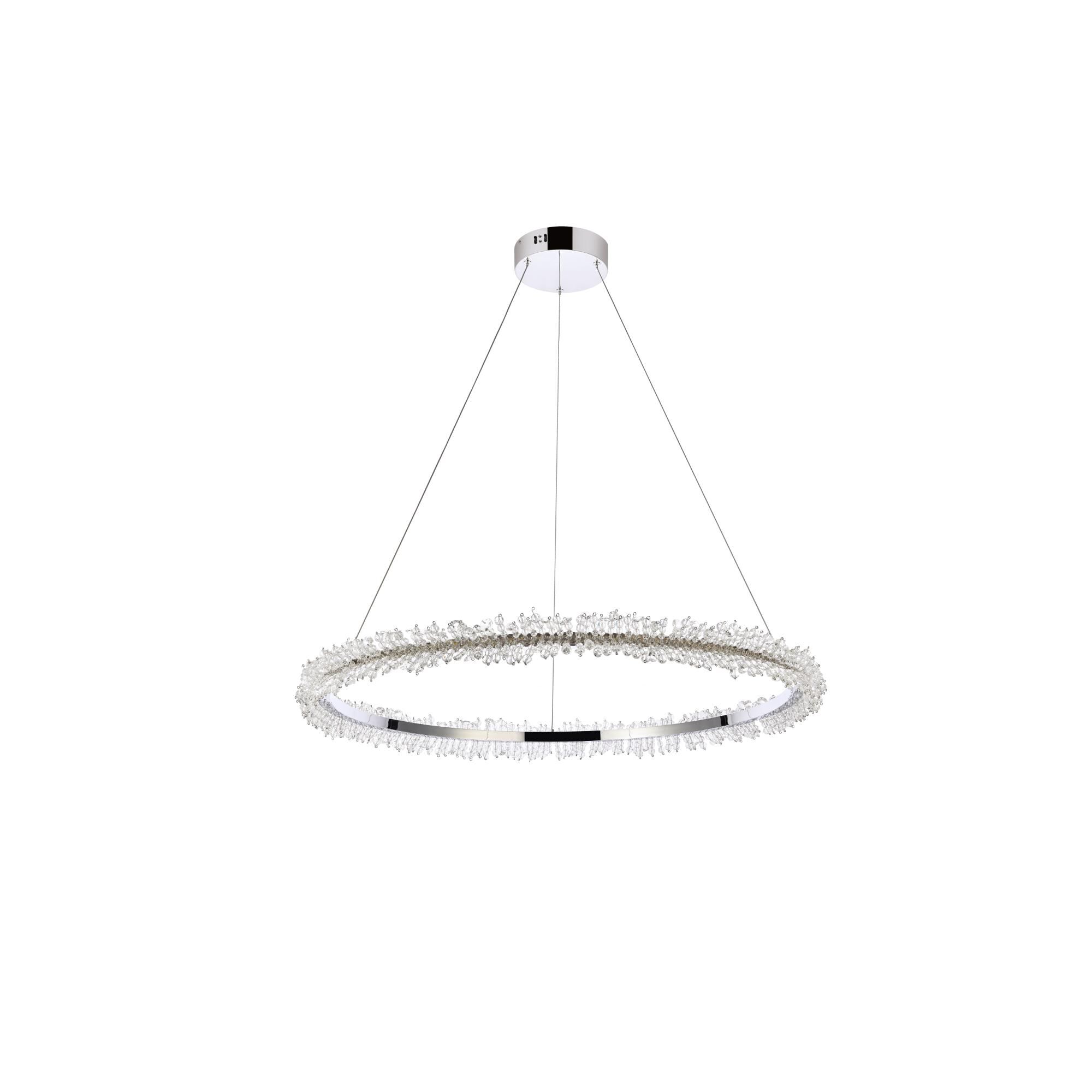 Shown in Chrome finish and Clear Royal Cut crystal