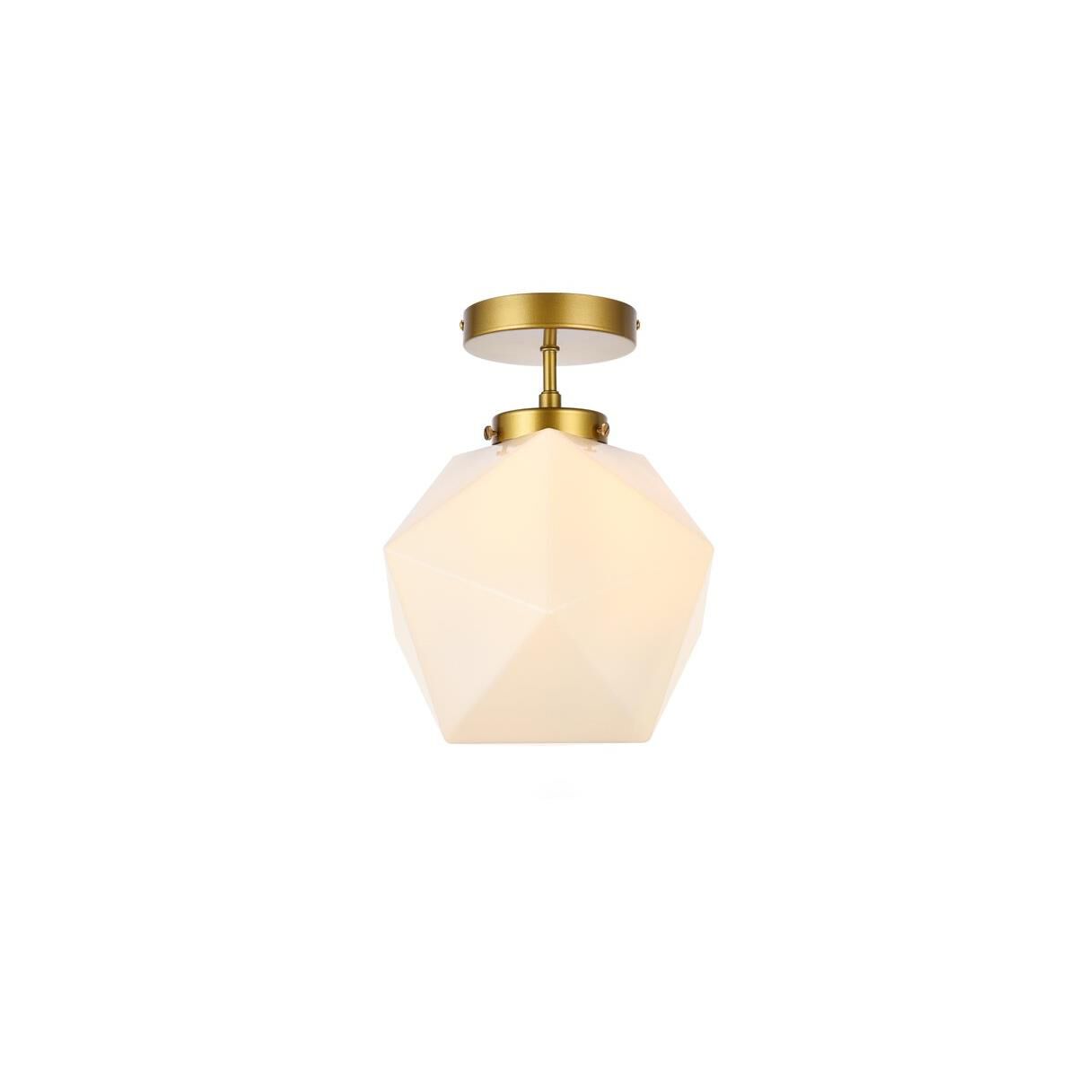 Lawrence 10 Inch Semi Flush Mount by Elegant Lighting