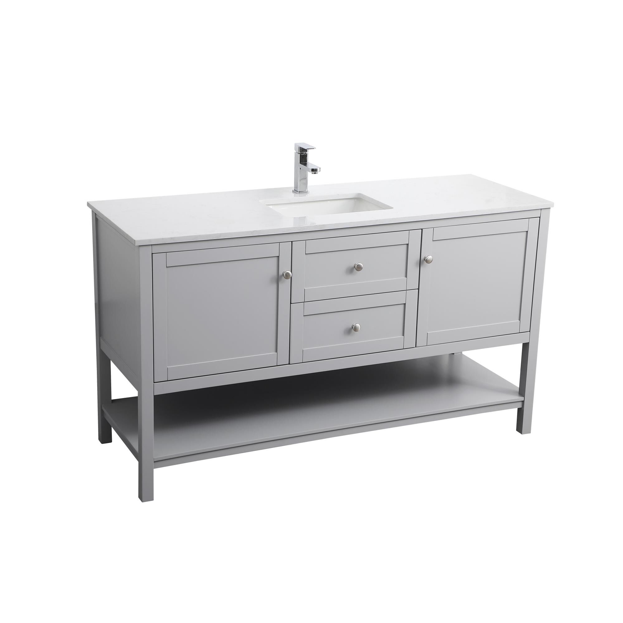 Heath 60 Inch Bath Vanity by Elegant Decor
