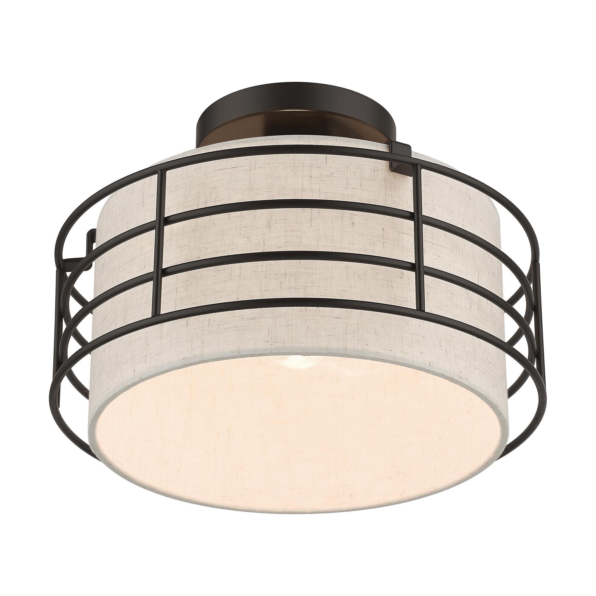 Blanchard 12 Inch 1 Light Semi Flush Mount by Livex Lighting