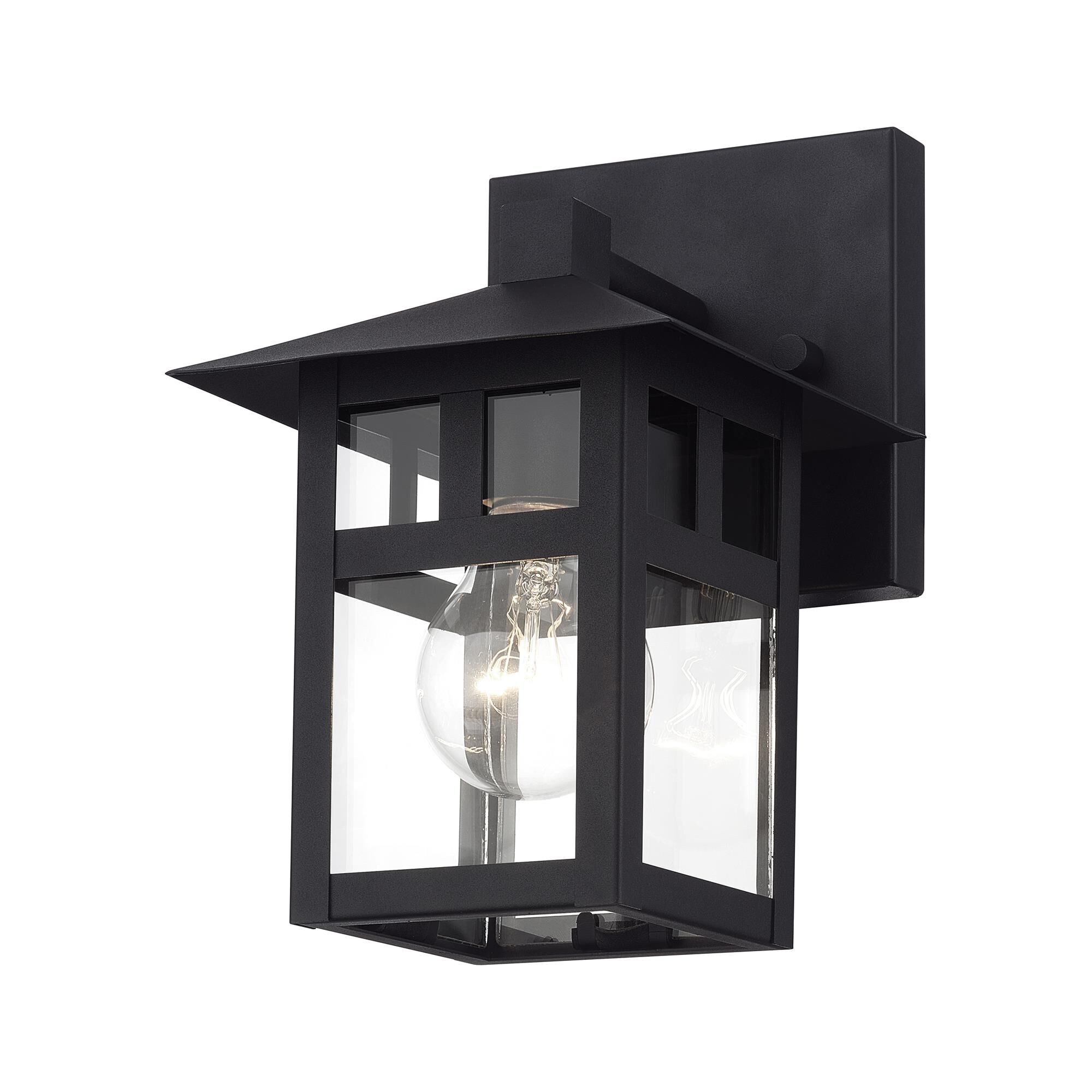 Shown in Textured Black finish and Clear glass