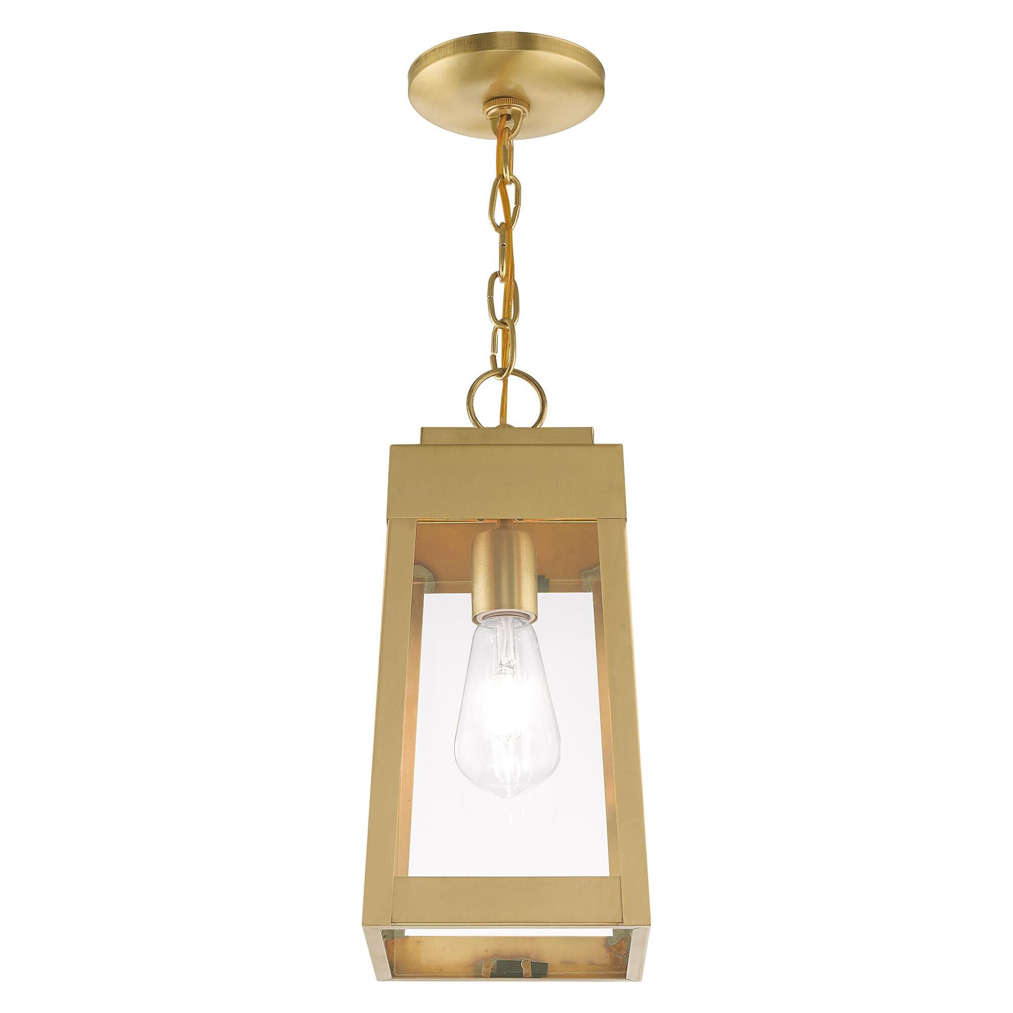 Oslo 14 Inch Tall 1 Light Outdoor Hanging Lantern by Livex Lighting
