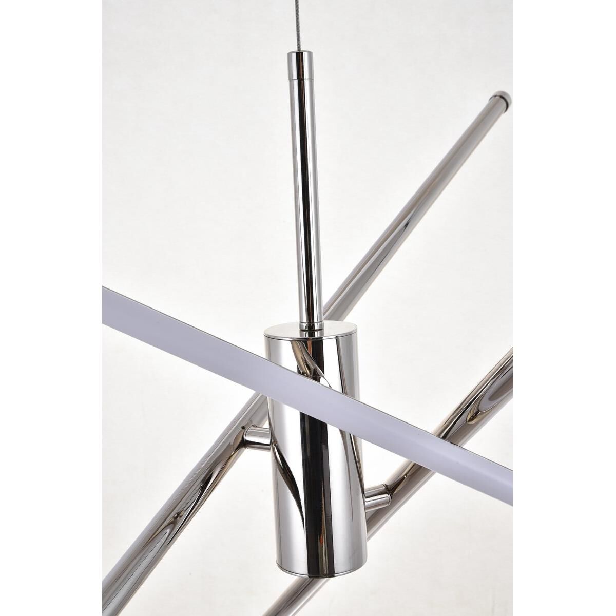 Sonya 43 Inch 3 Light LED Chandelier by Elegant Lighting