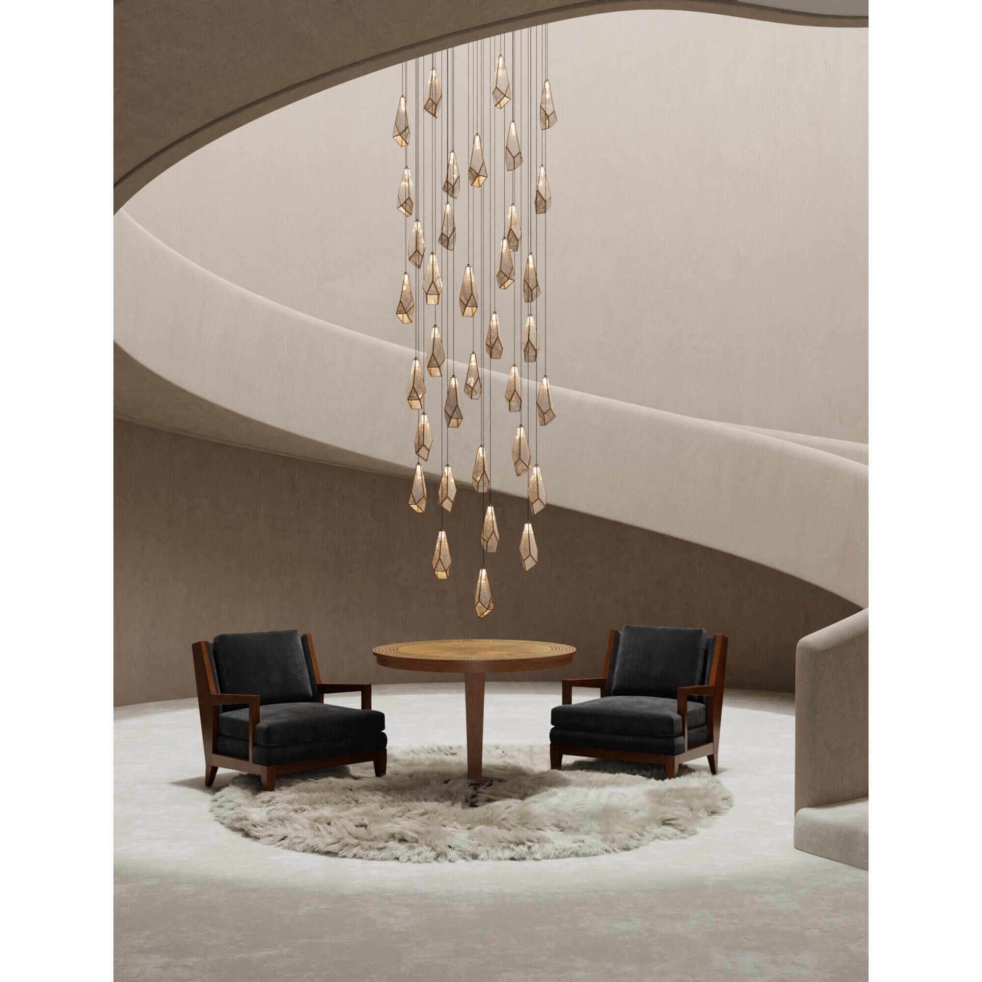 Glace 36 Light LED Multi Light Pendant by Currey and Company