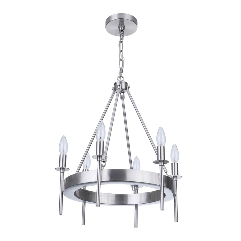 Larrson 17 Inch 6 Light Mini Chandelier by Craftmade