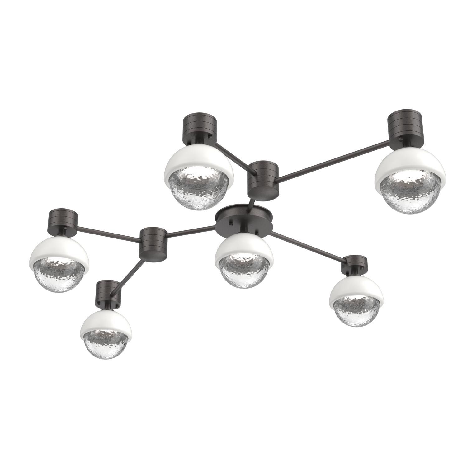 Shown in Graphite finish and Clear glass and Salt White accent