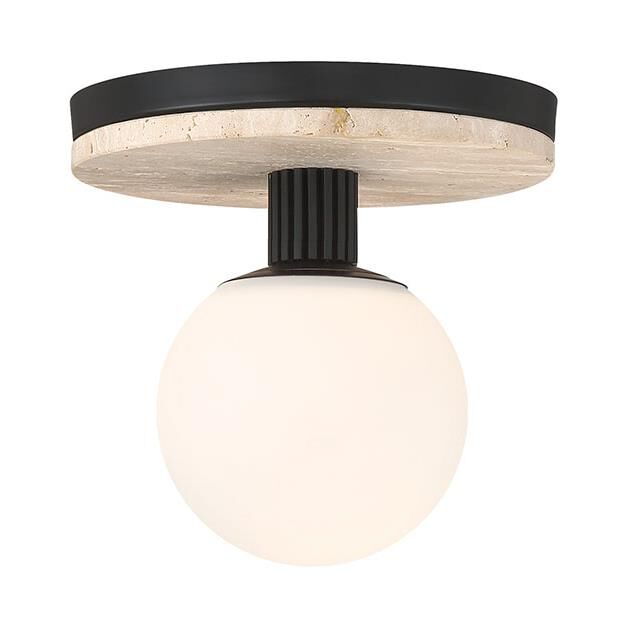 Shown in Matte Black finish and Opal Etched glass