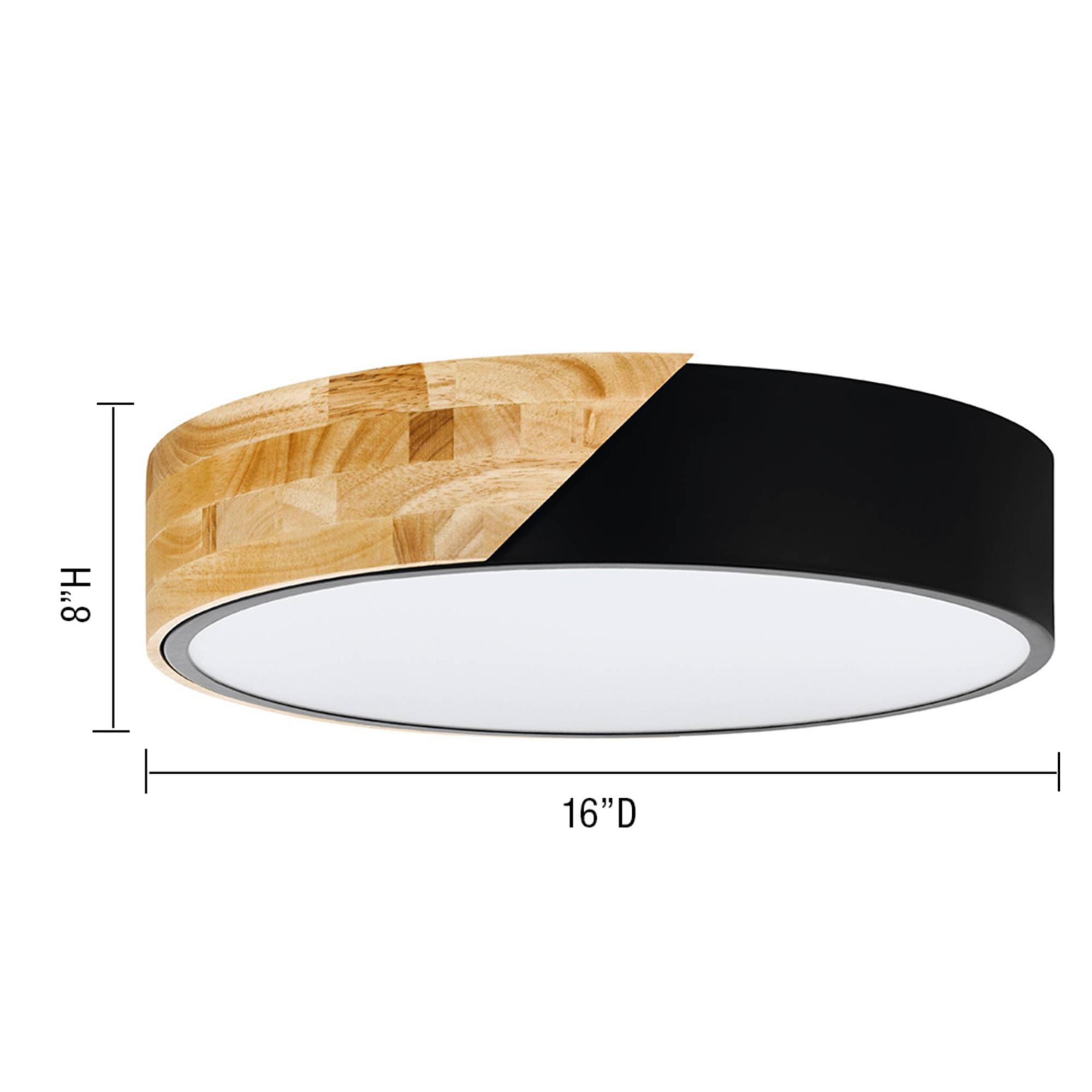 Shown in Natural And Black finish and White Plastic shade