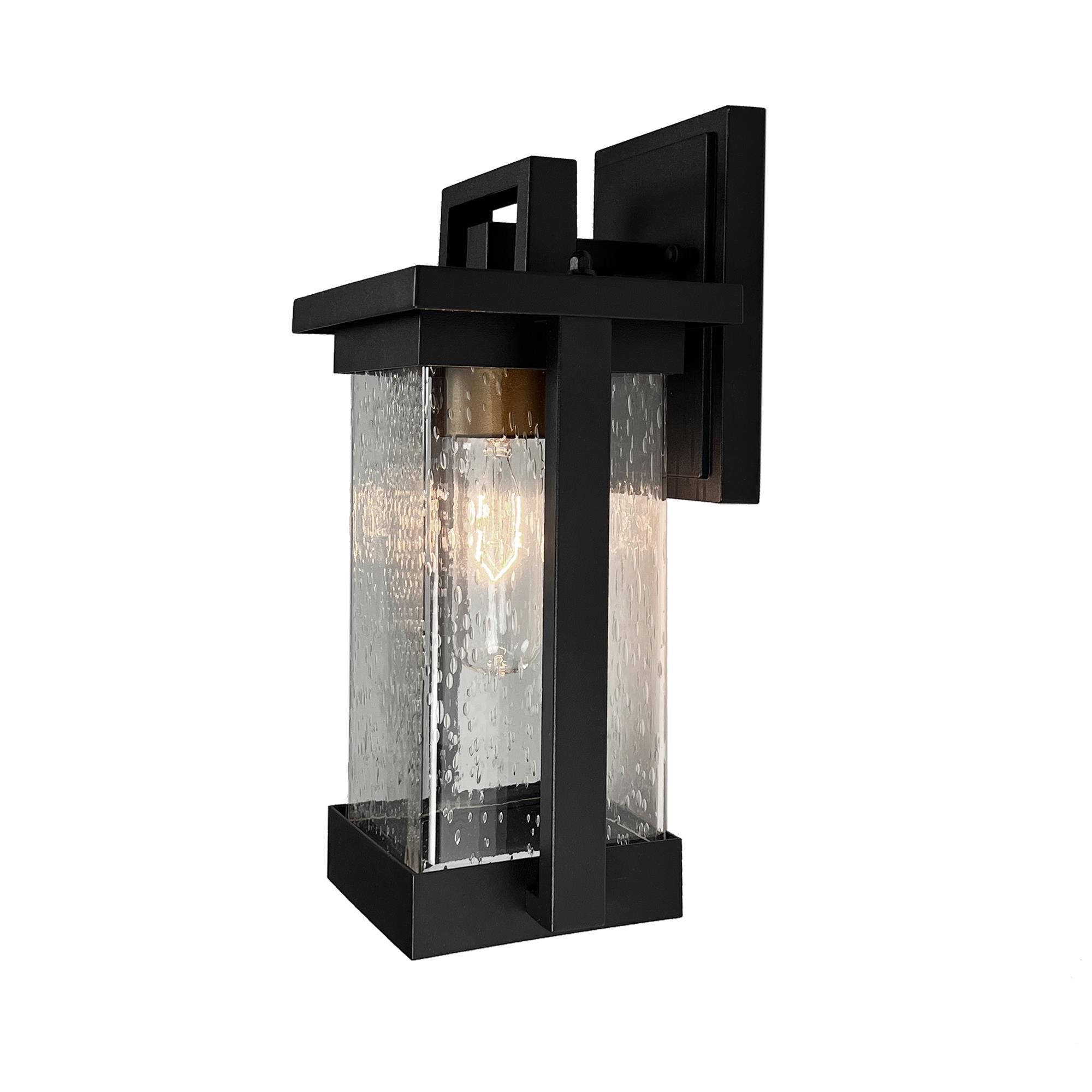 Shown in Matte Black finish and Clear glass