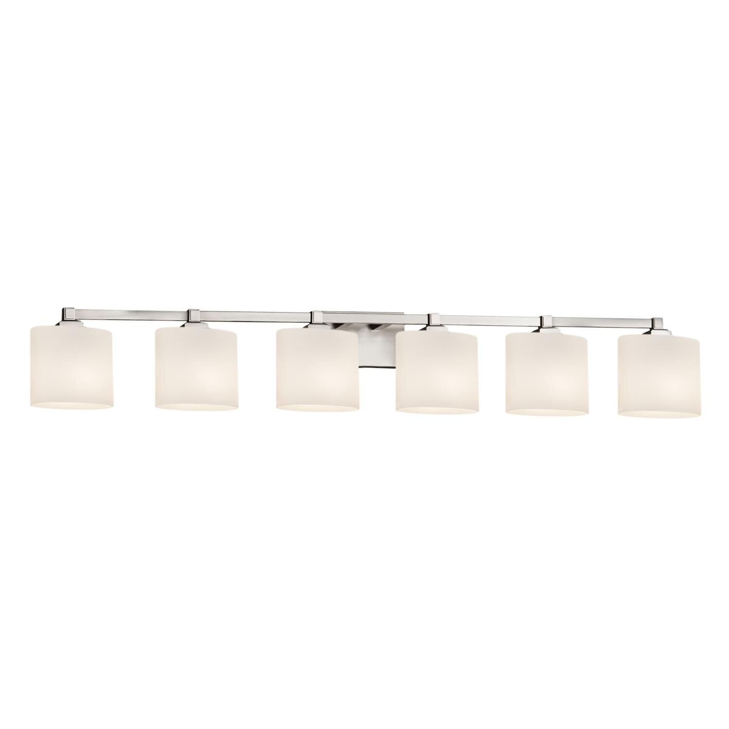 Fusion 51 Inch 6 Light Bath Vanity Light by Justice Design Group