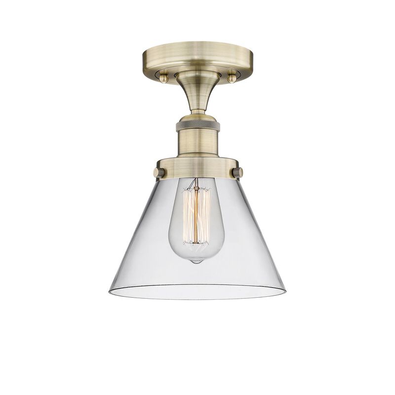 Bruno Marashlian Cone 7 Inch 1 Light Semi Flush Mount by Innovations Lighting
