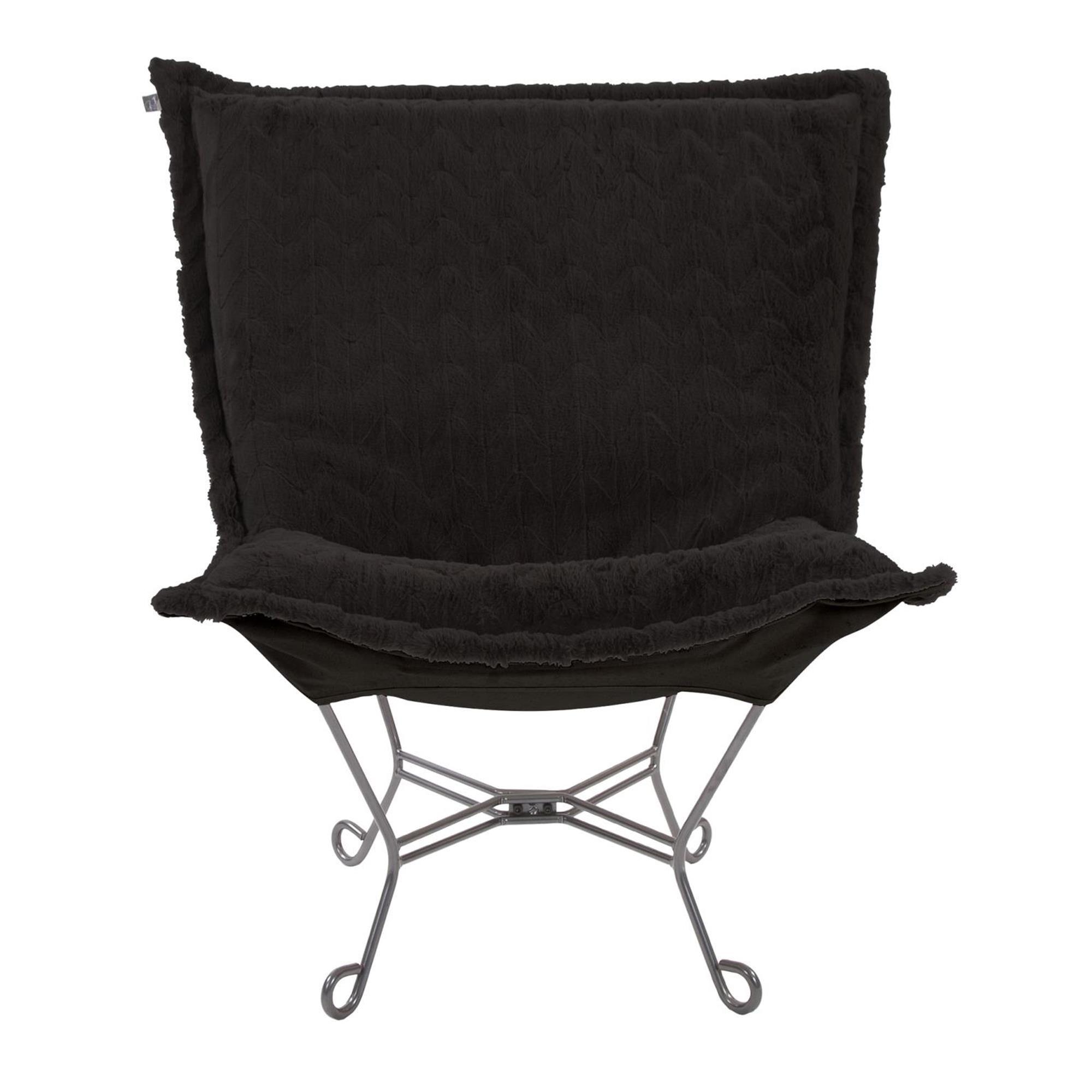 Scroll Puff Accent Chair,