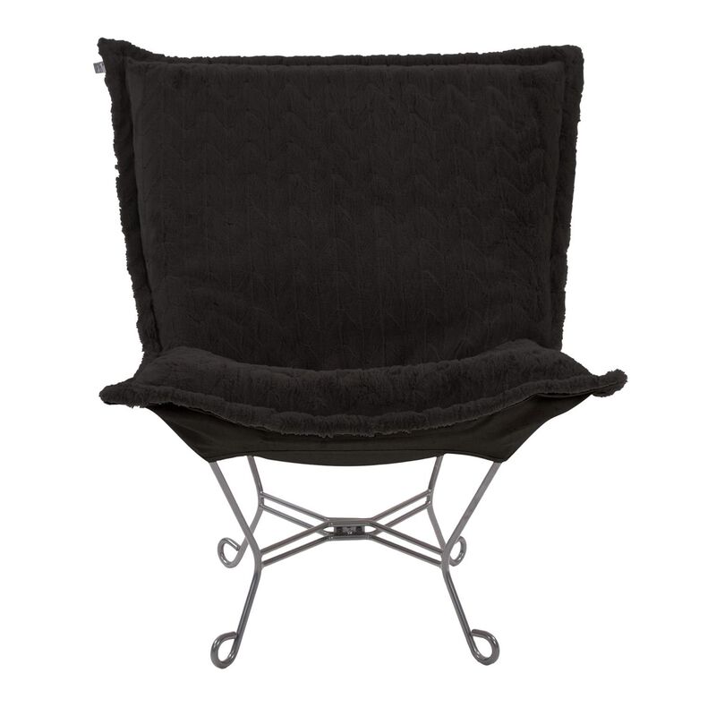 Scroll Puff Accent Chair by Howard Elliott