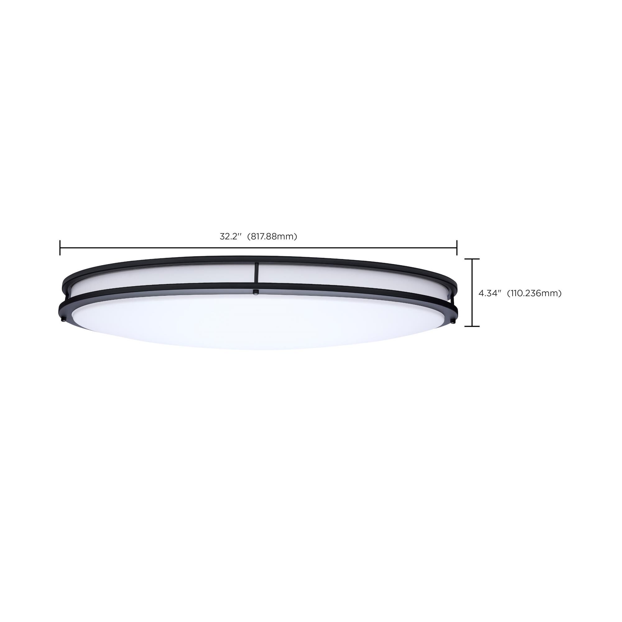 Glamour 32 Inch Flush Mount by Nuvo Lighting