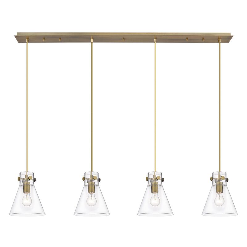 Bruno Marashlian Newton Cone 51 Inch 4 Light Linear Suspension Light by Innovations Lighting