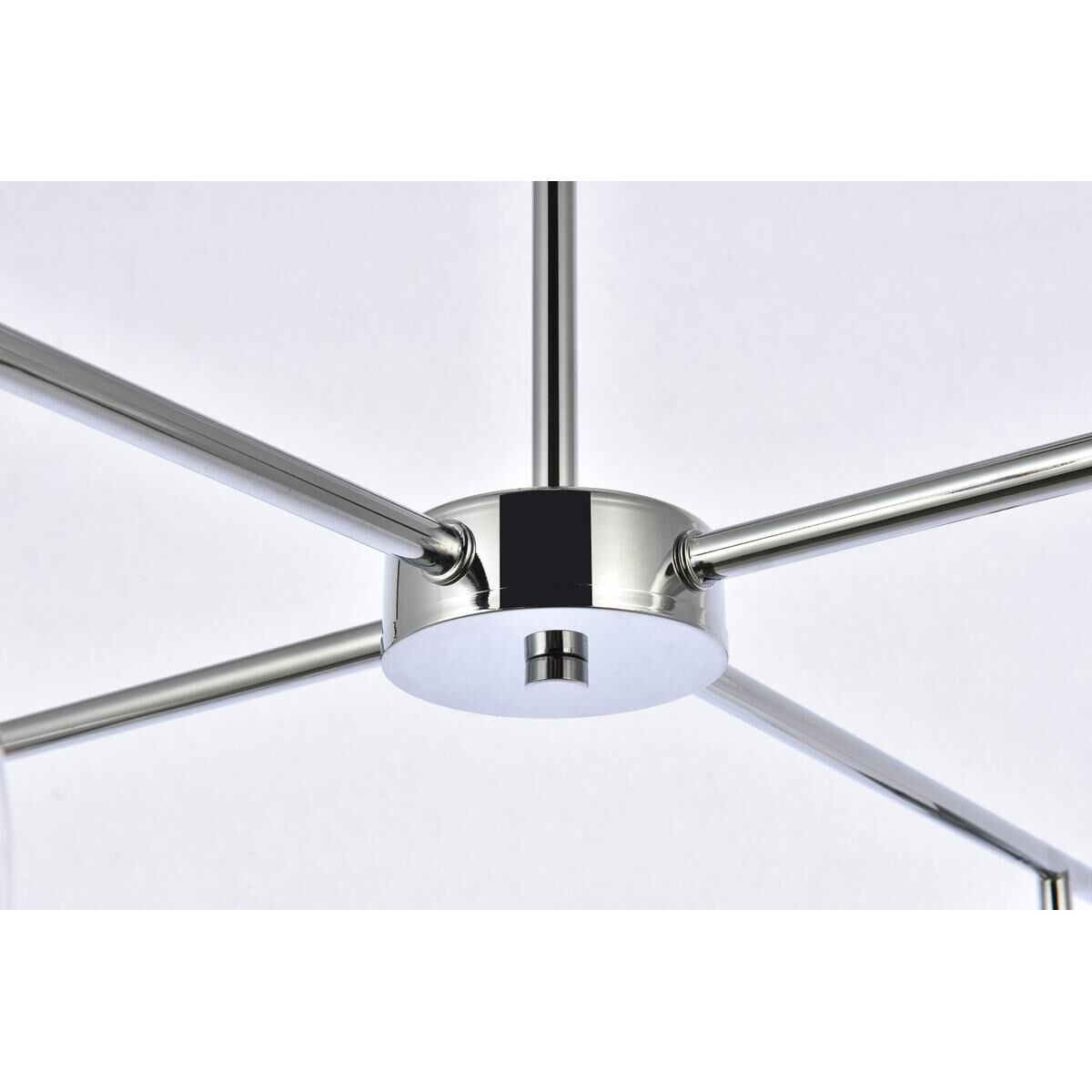 Shown in Chrome finish and Clear glass