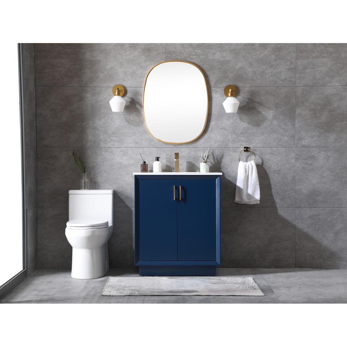 Shown in Blue finish