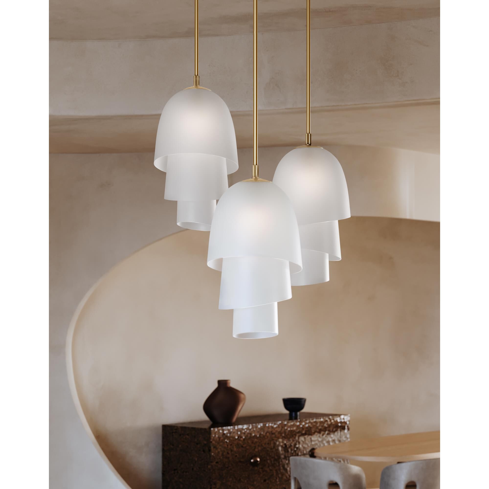 Hela 18 Inch Large Pendant by Corbett Lighting