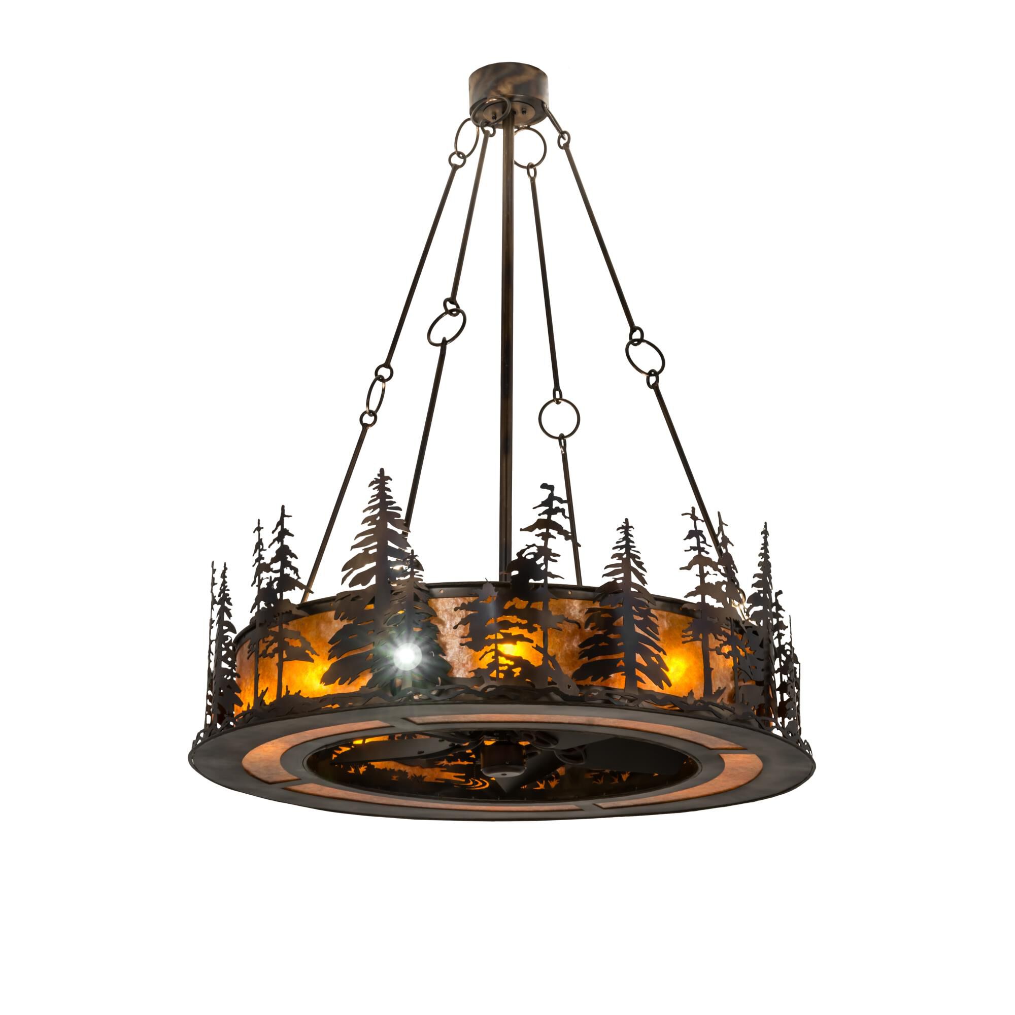 48 Inch Chandelier Ceiling Fan by Meyda Lighting