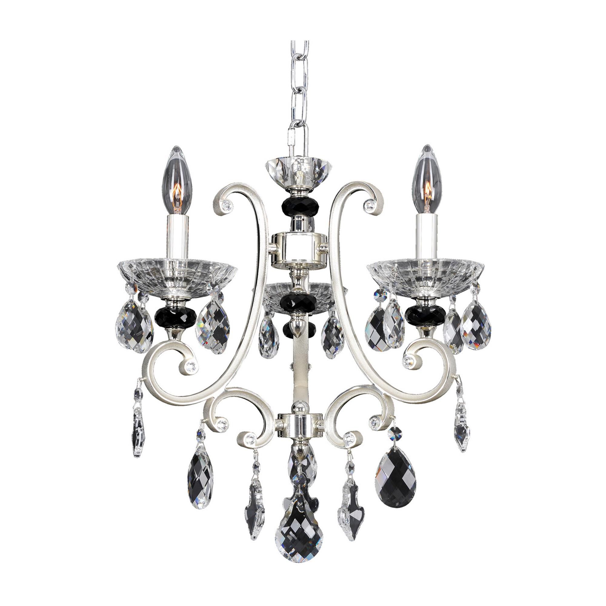 Shown in 2-Tone Silver finish and Firenze Clear crystal