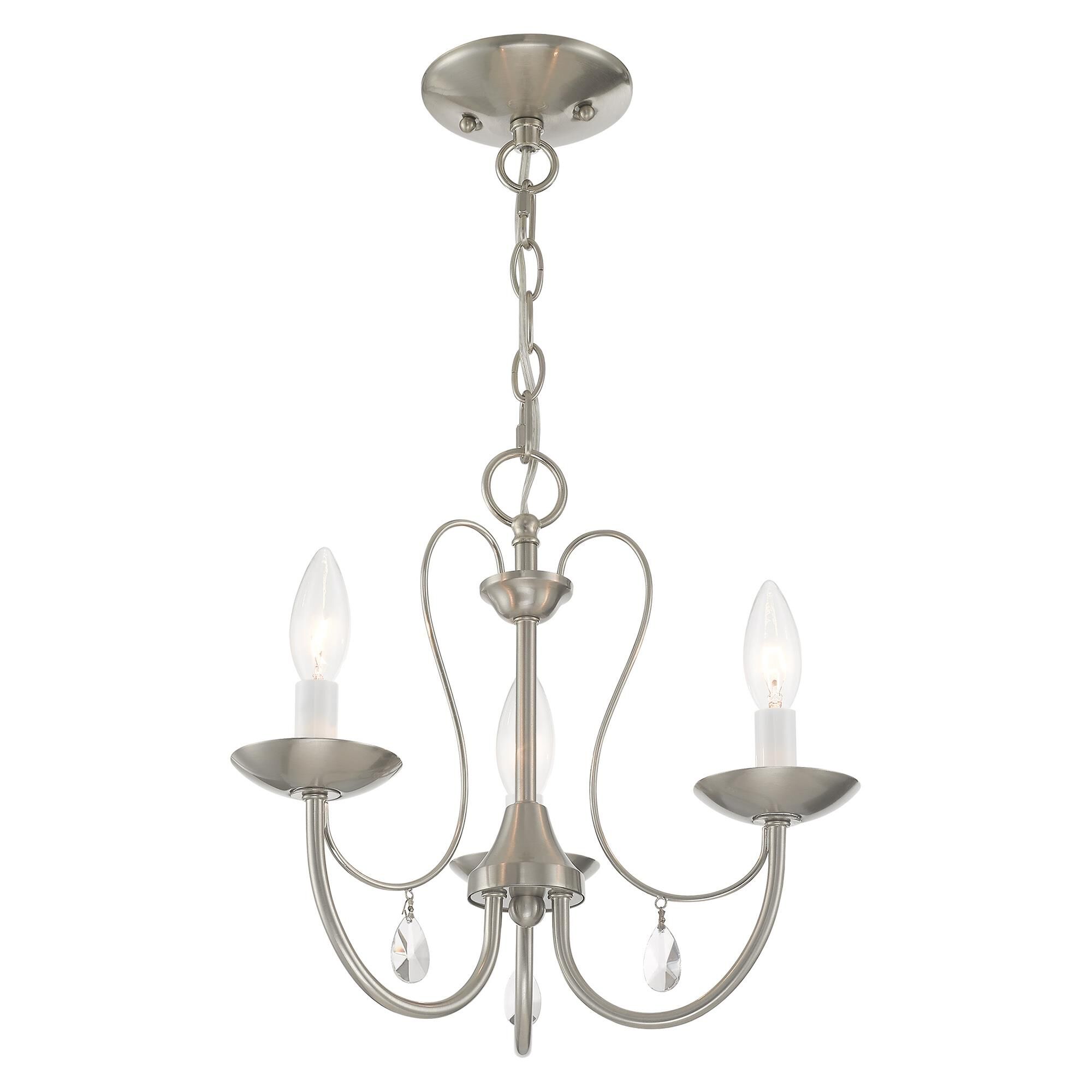 Mirabella 14 Inch 3 Light Mini Chandelier by Livex Lighting