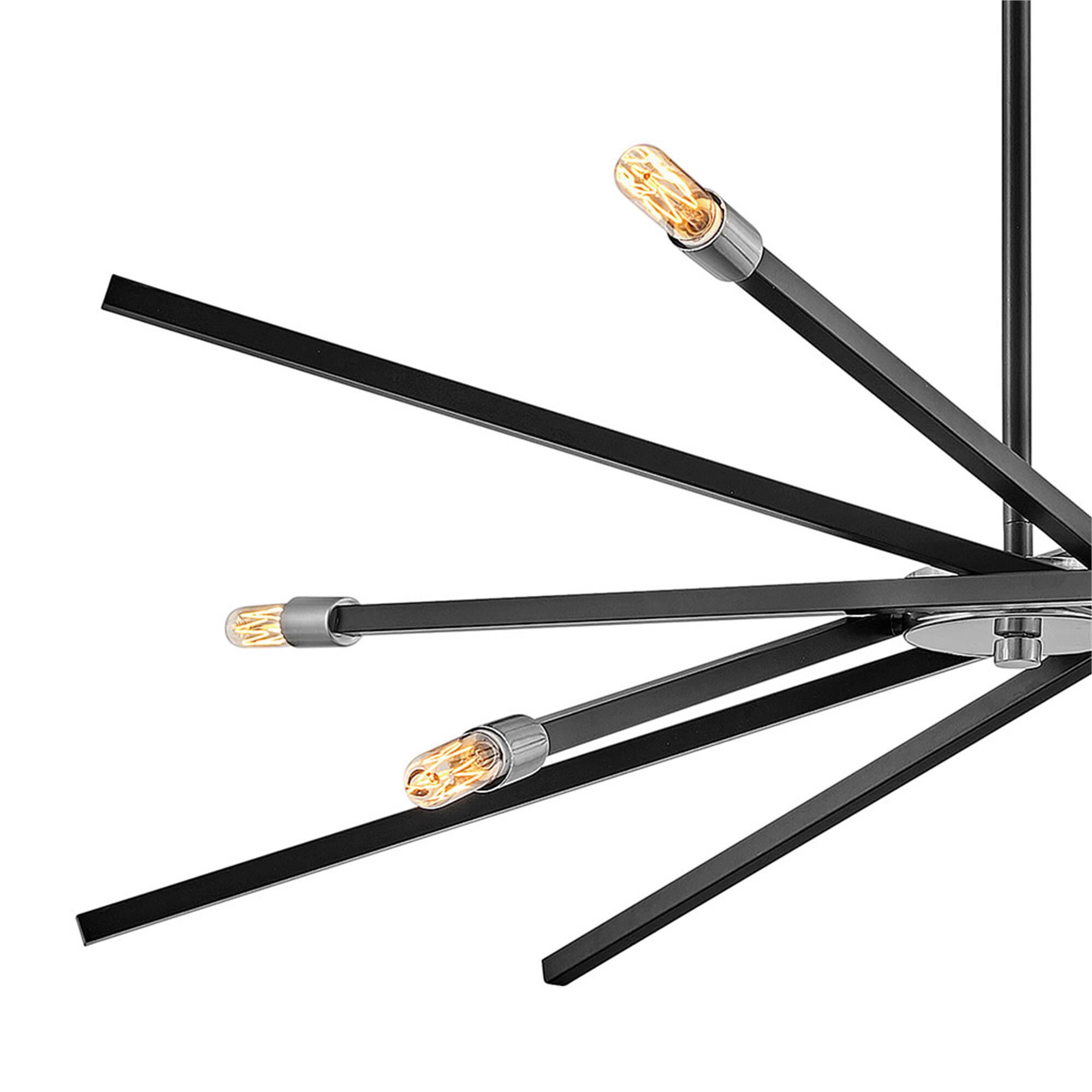 Shown in Satin Black finish and Brushed Nickel accent