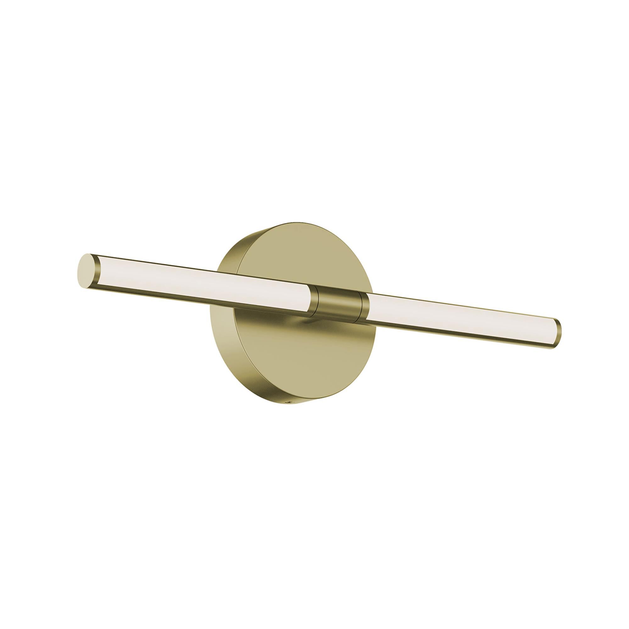 Shown in Light Antique Brass finish and White Acrylic glass