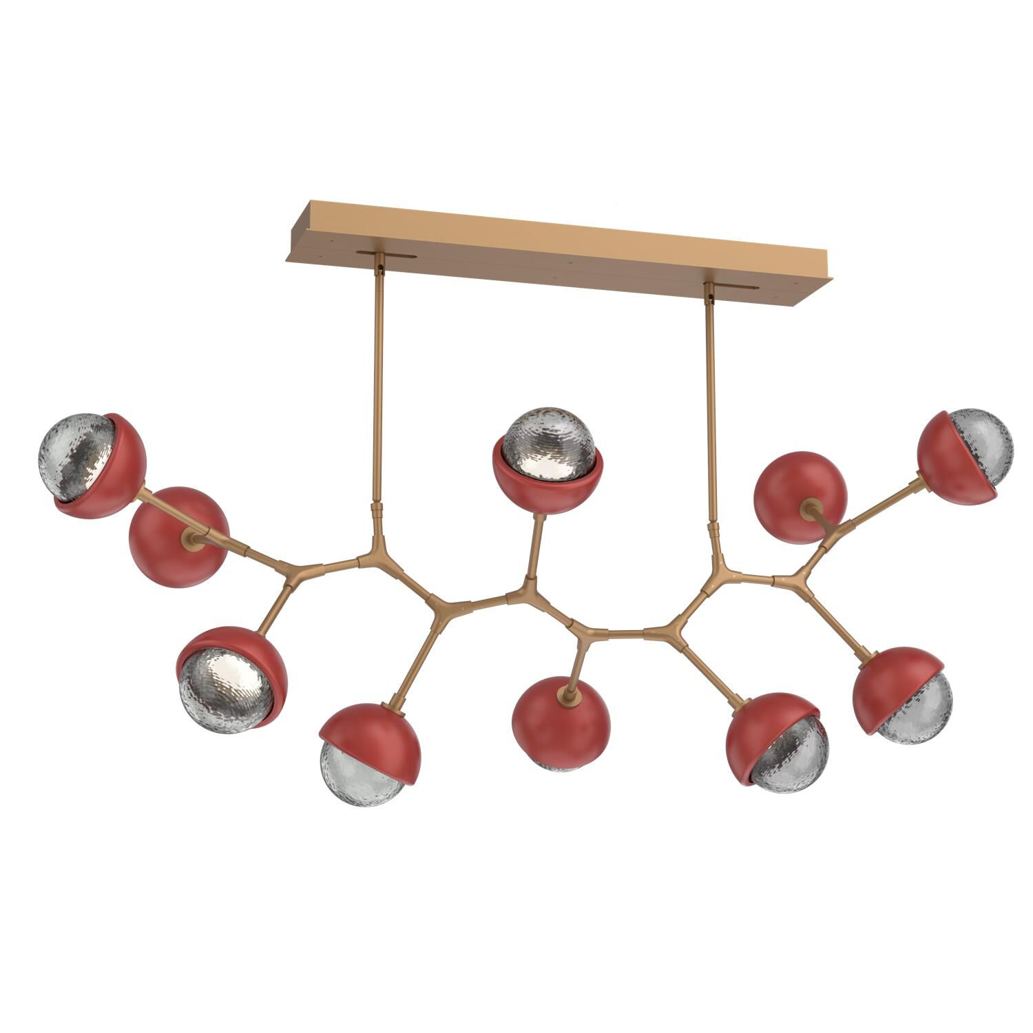 Levi Wilson Cabochon 56 Inch Linear Suspension Light by Hammerton Studio
