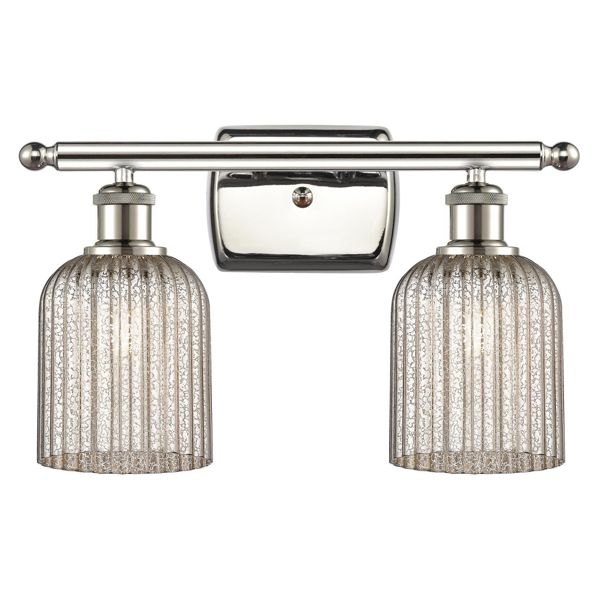 Shown in Polished Nickel finish and Mercury shade