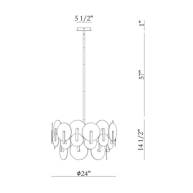 Nuvola Chandelier by Eurofase Lighting
