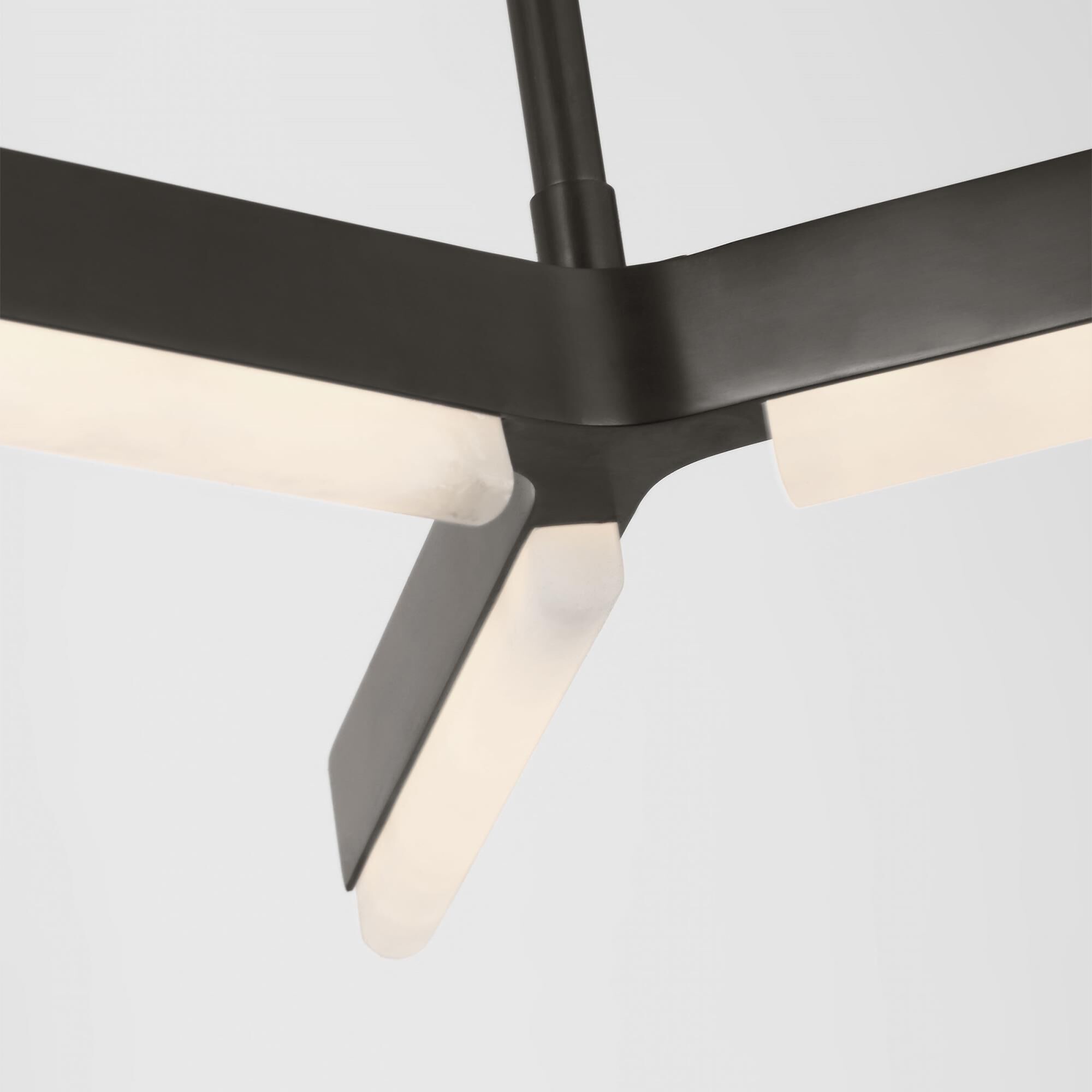 Shown in Bronze finish and Alabaster Diffuser glass