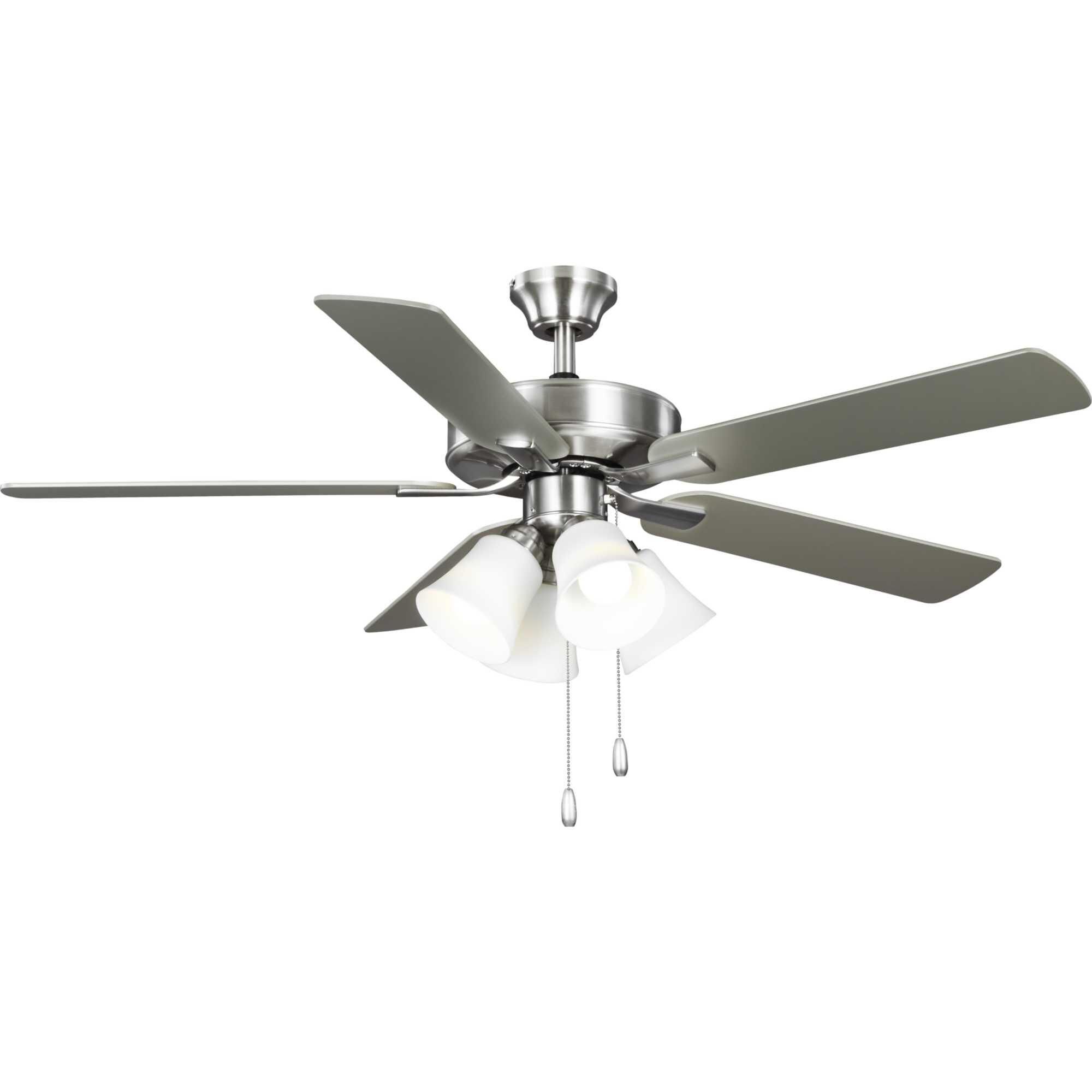 Shown in Brushed Nickel finish and Etched White glass
