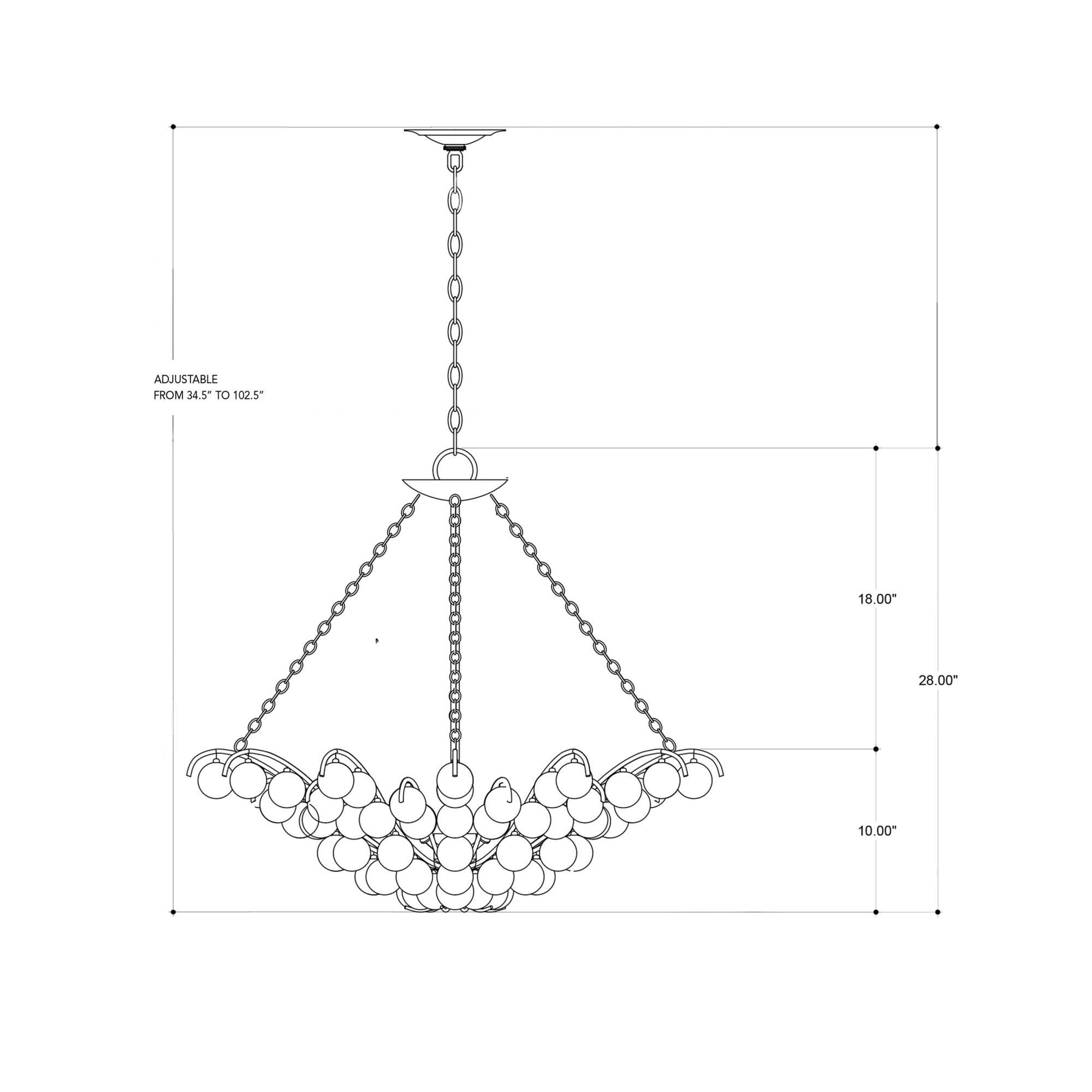 Quantum 31 Inch Large Pendant by Currey and Company