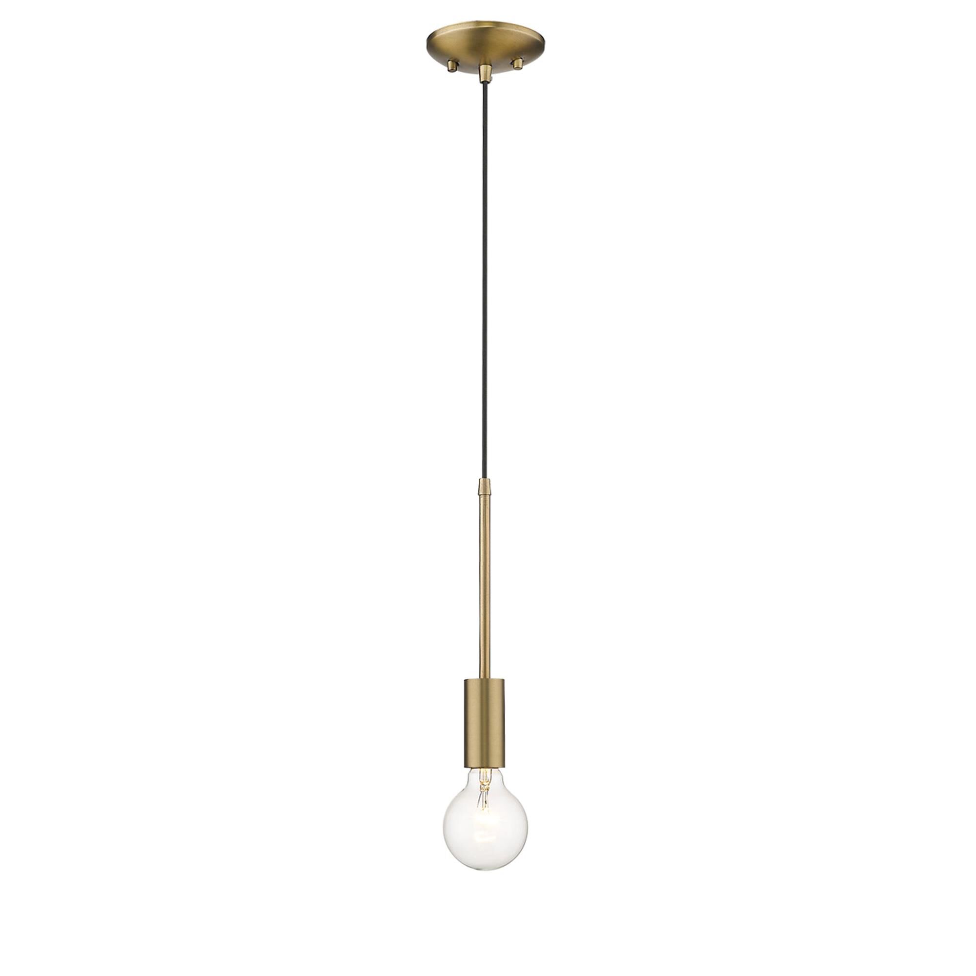 Shown in Aged Brass finish and -- glass and -- shade