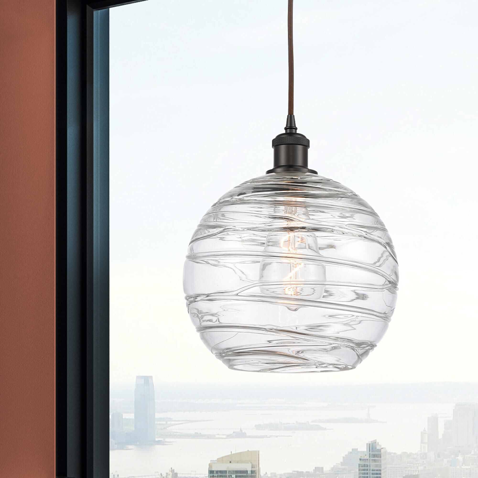 Bruno Marashlian Athens Deco Swirl 10 Inch Mini Pendant by Innovations Lighting
