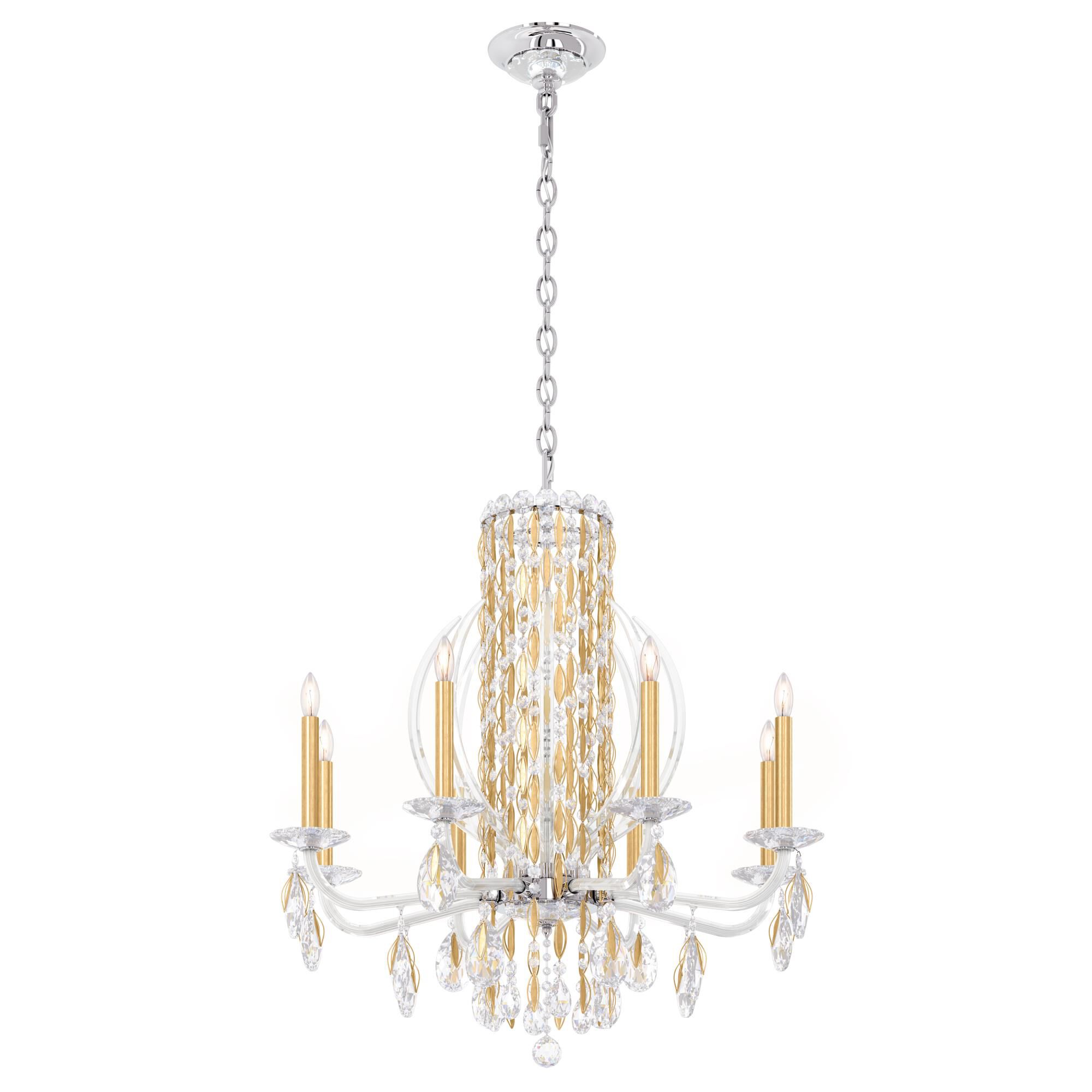 Sarella 30 Inch 8 Light Chandelier by Schonbek