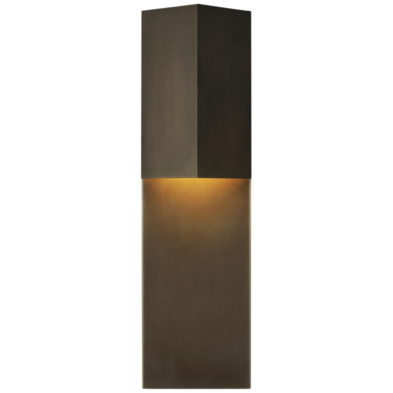 Visual Comfort Signature Collection Kelly Wearstler Rega 18 Inch Tall LED Outdoor Wall Light