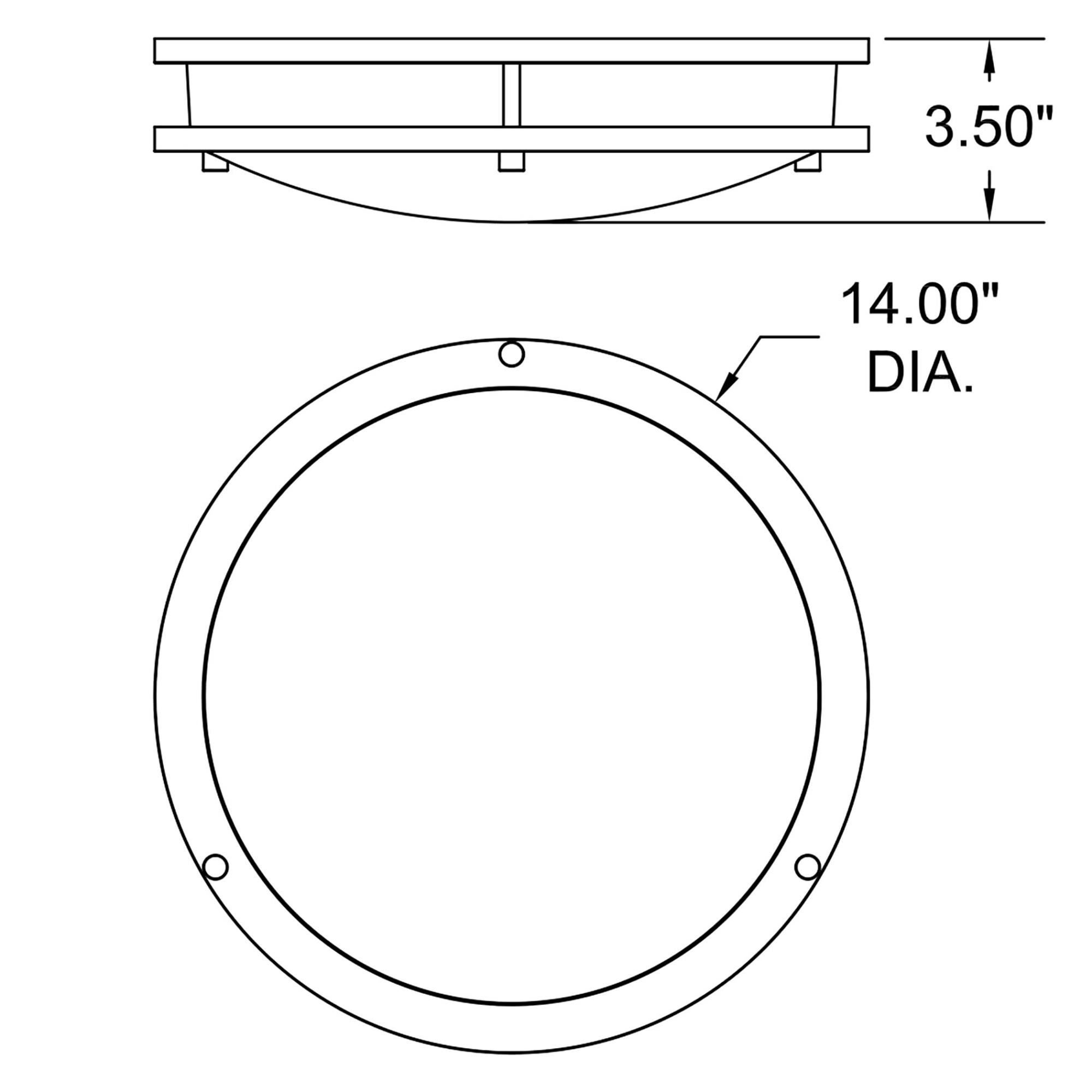 Solero Iii 14 Inch 1 Light LED Flush Mount by Access Lighting