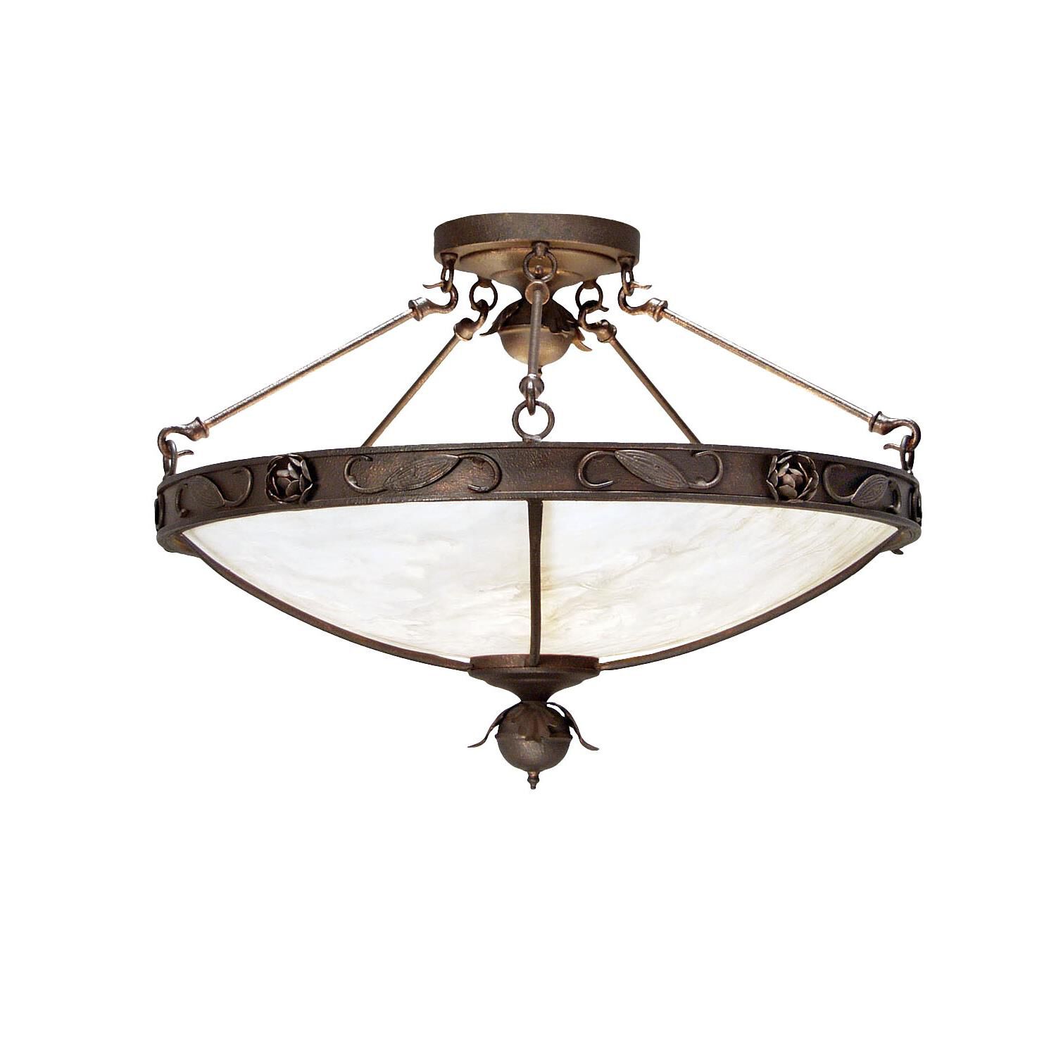 Arabesque 30 Inch 5 Light Semi Flush Mount by Meyda Lighting