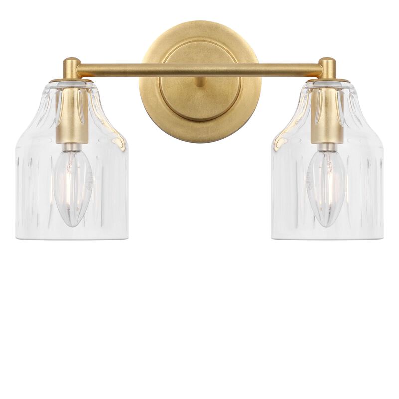 Alexa Hampton Augusta 13 Inch 2 Light Bath Vanity Light by Visual Comfort Studio