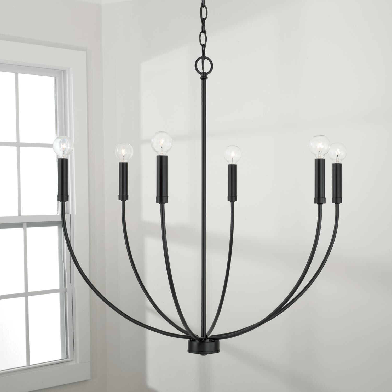 Ansley 30.25 Inch 6 Light Chandelier by Homeplace by Capital Lighting Fixture Company