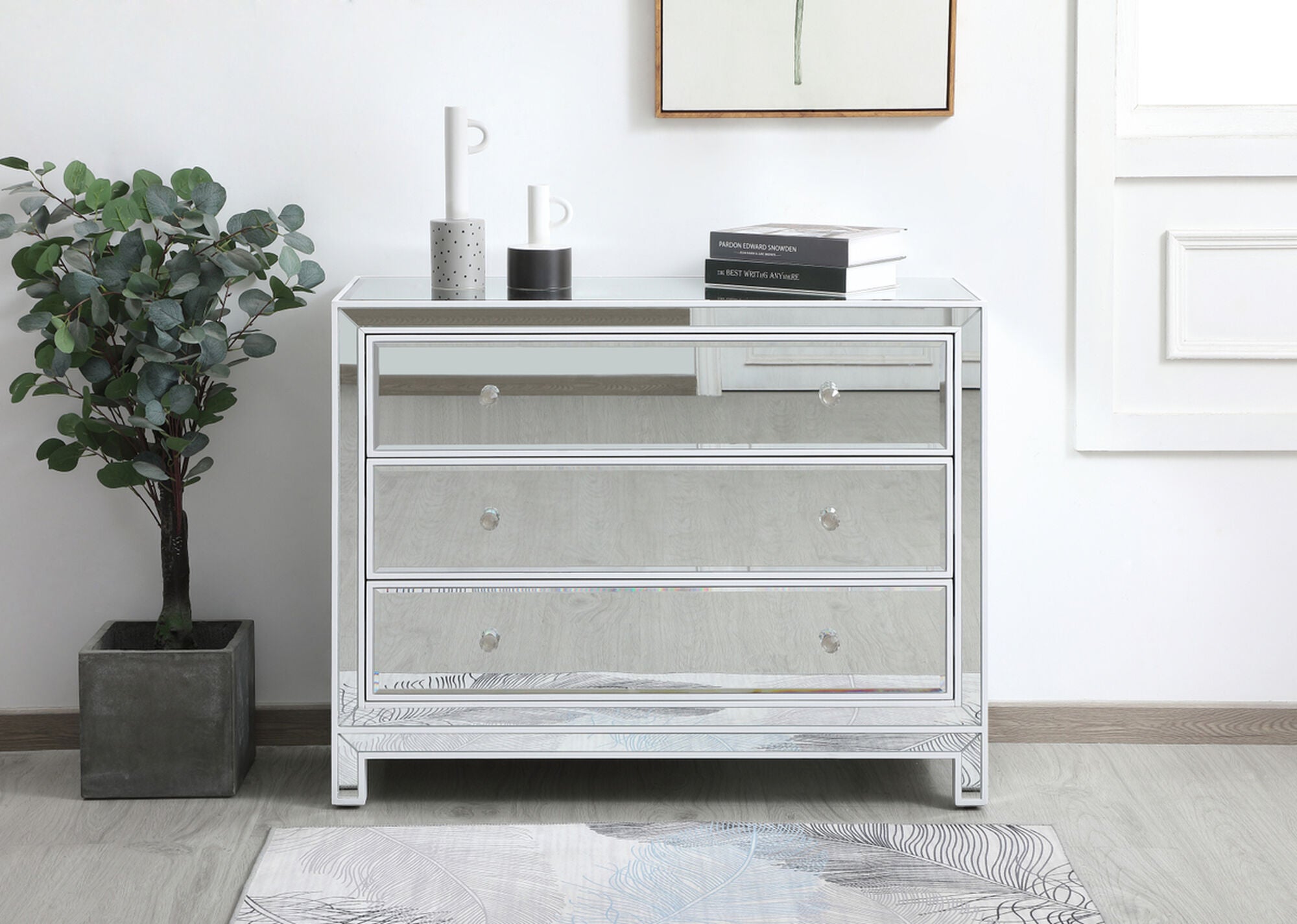 Shown in White finish