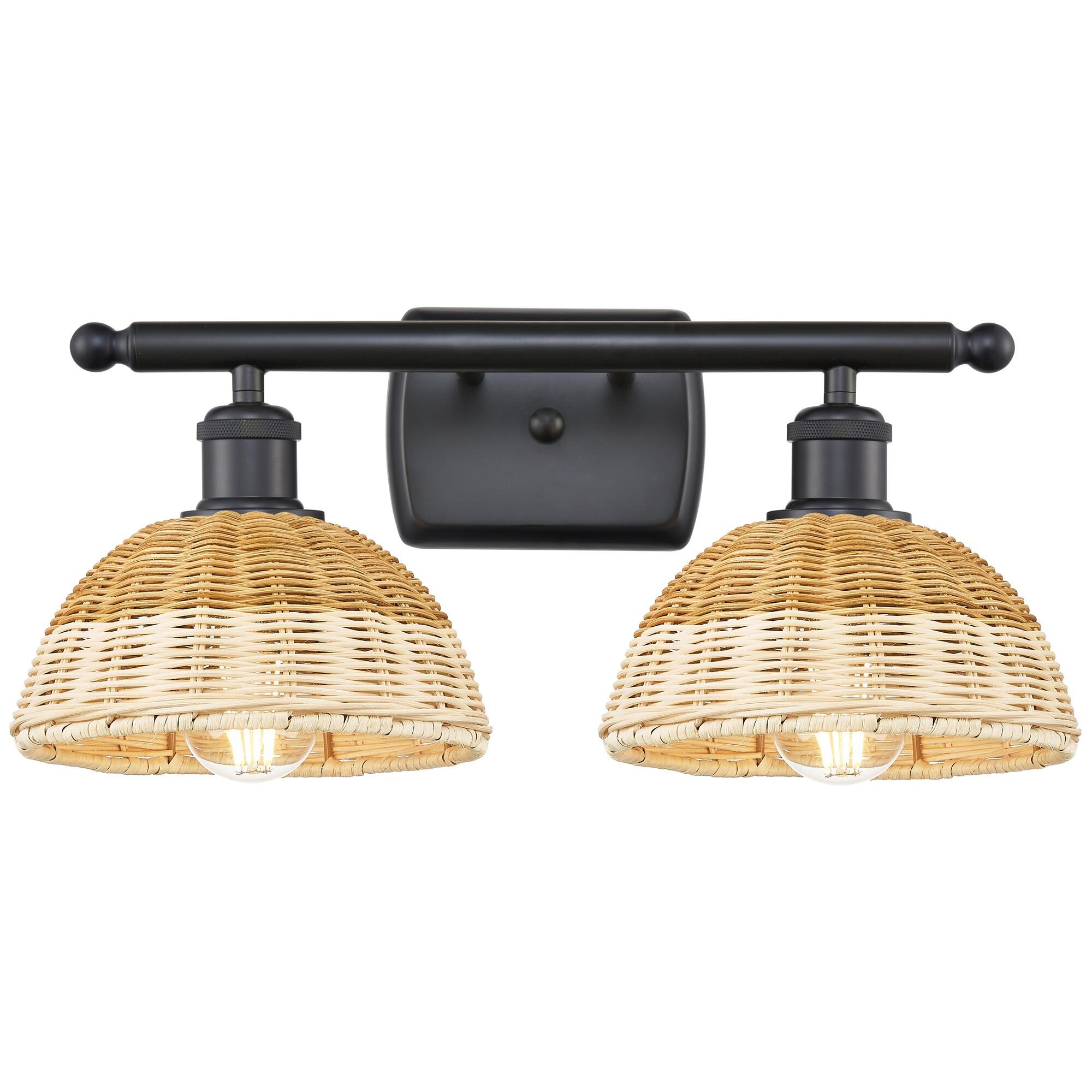 Shown in Matte Black finish and Natural shade